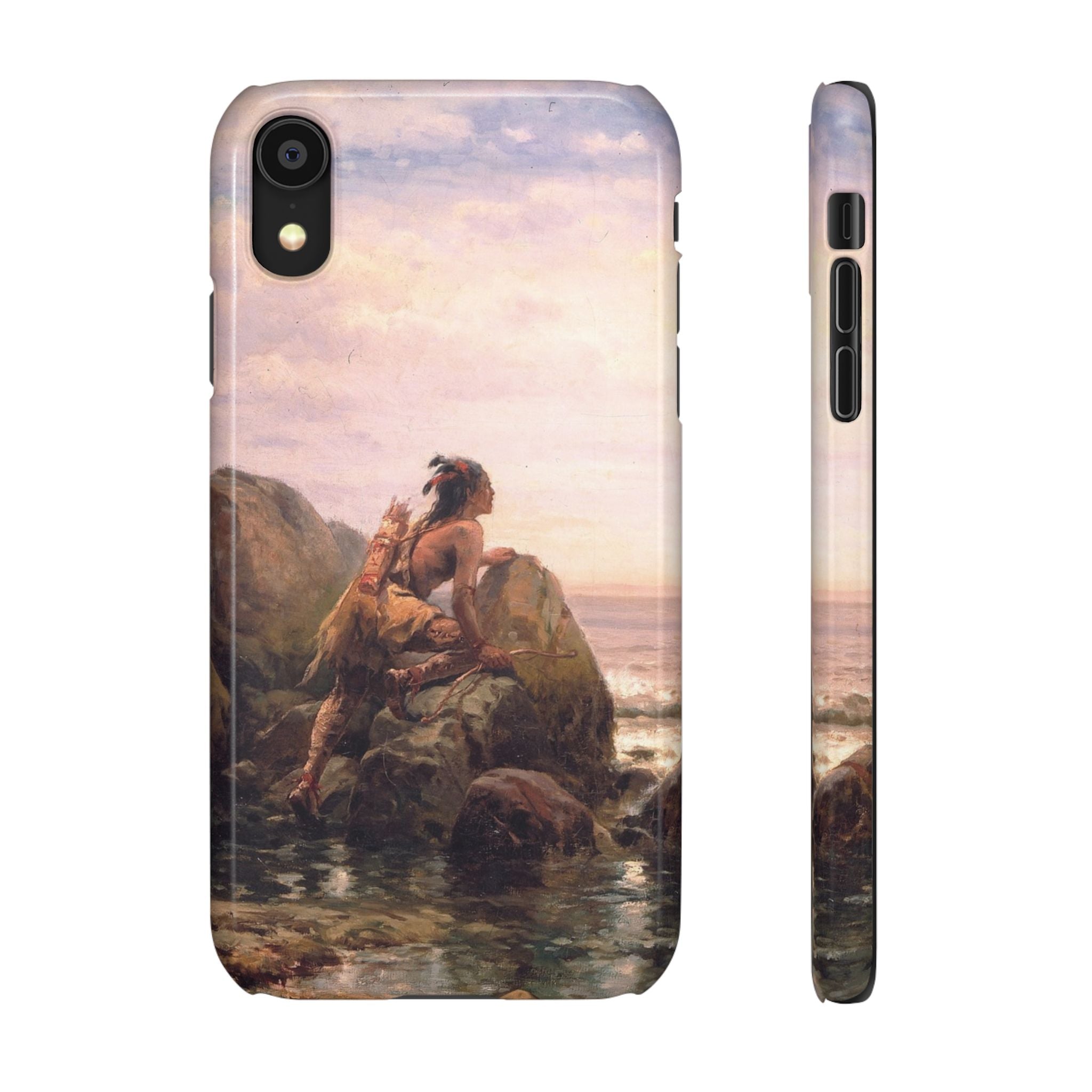 Henrik Hudson entering New York Harbor by Edward Moran - iPhone Slim Case