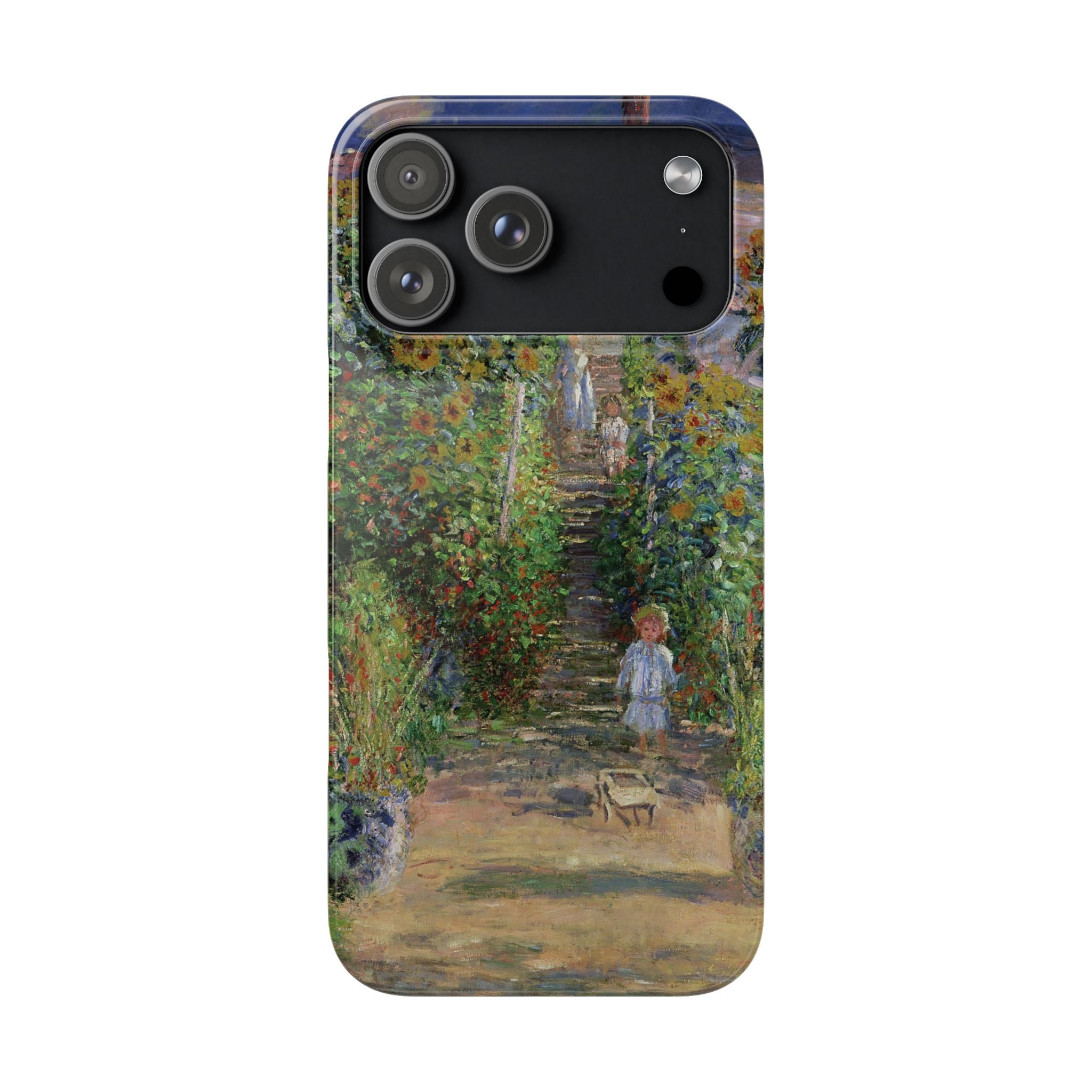 Monets Garden at Vetheuil by Claude Monet- iPhone Slim Case