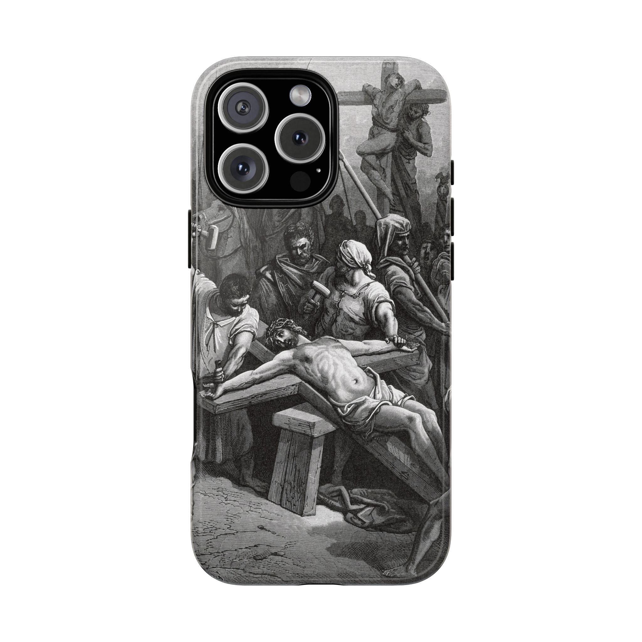 Crucifixion of Jesus by Gustave Doré - iPhone Tough Case