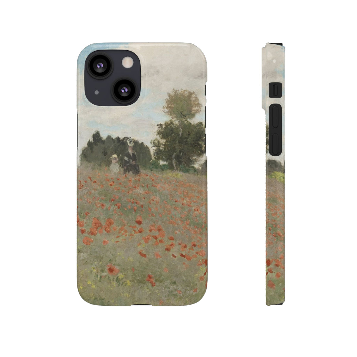 The Poppy Field by Claude Monet - iPhone Slim Case