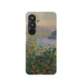 Flower Beds at Vétheuil by Claude Monet - Samsung Slim Case
