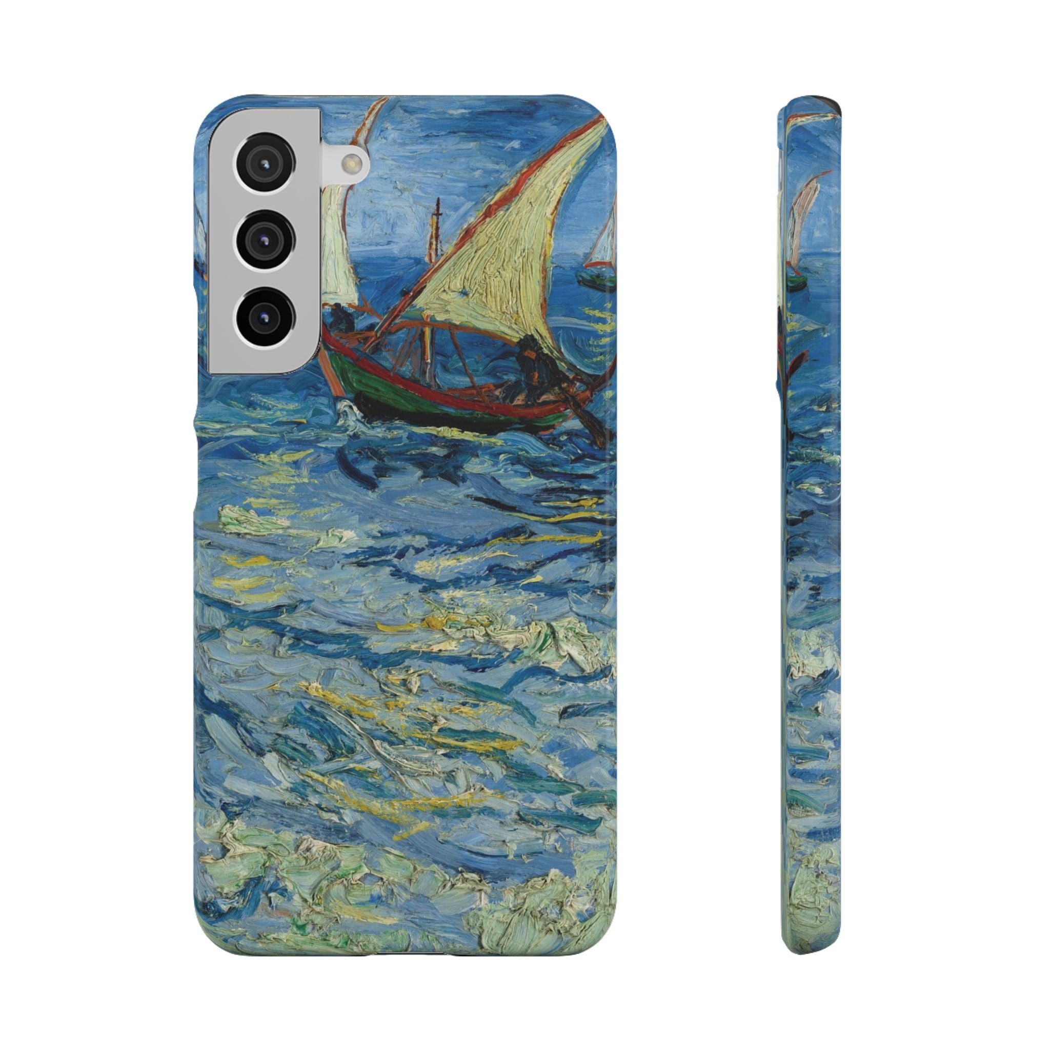 Fishing Boats at Sea by Vincent van Gogh - Samsung Slim Case