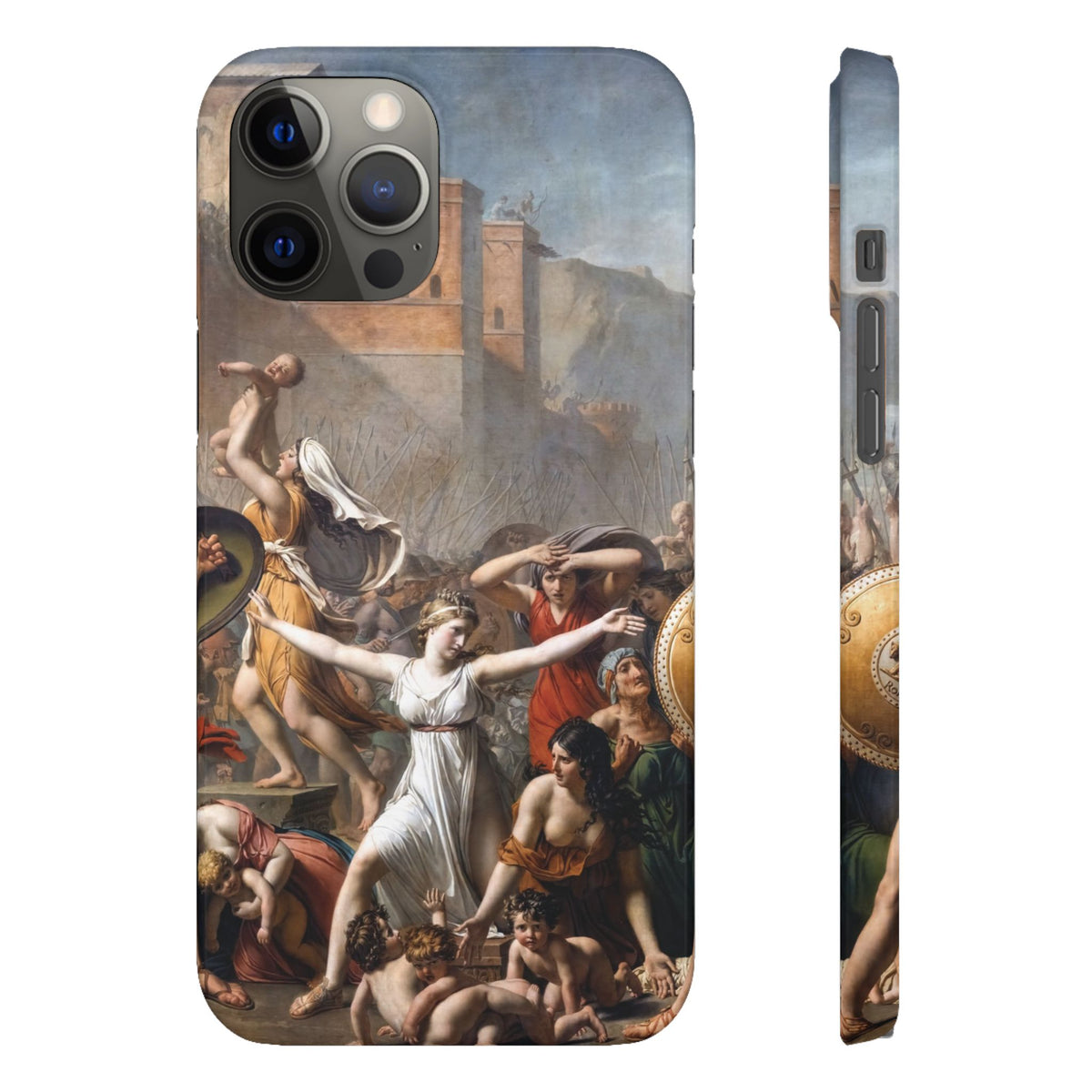 The Intervention of the Sabine Women by Jacques-Louis David - iPhone Slim Case