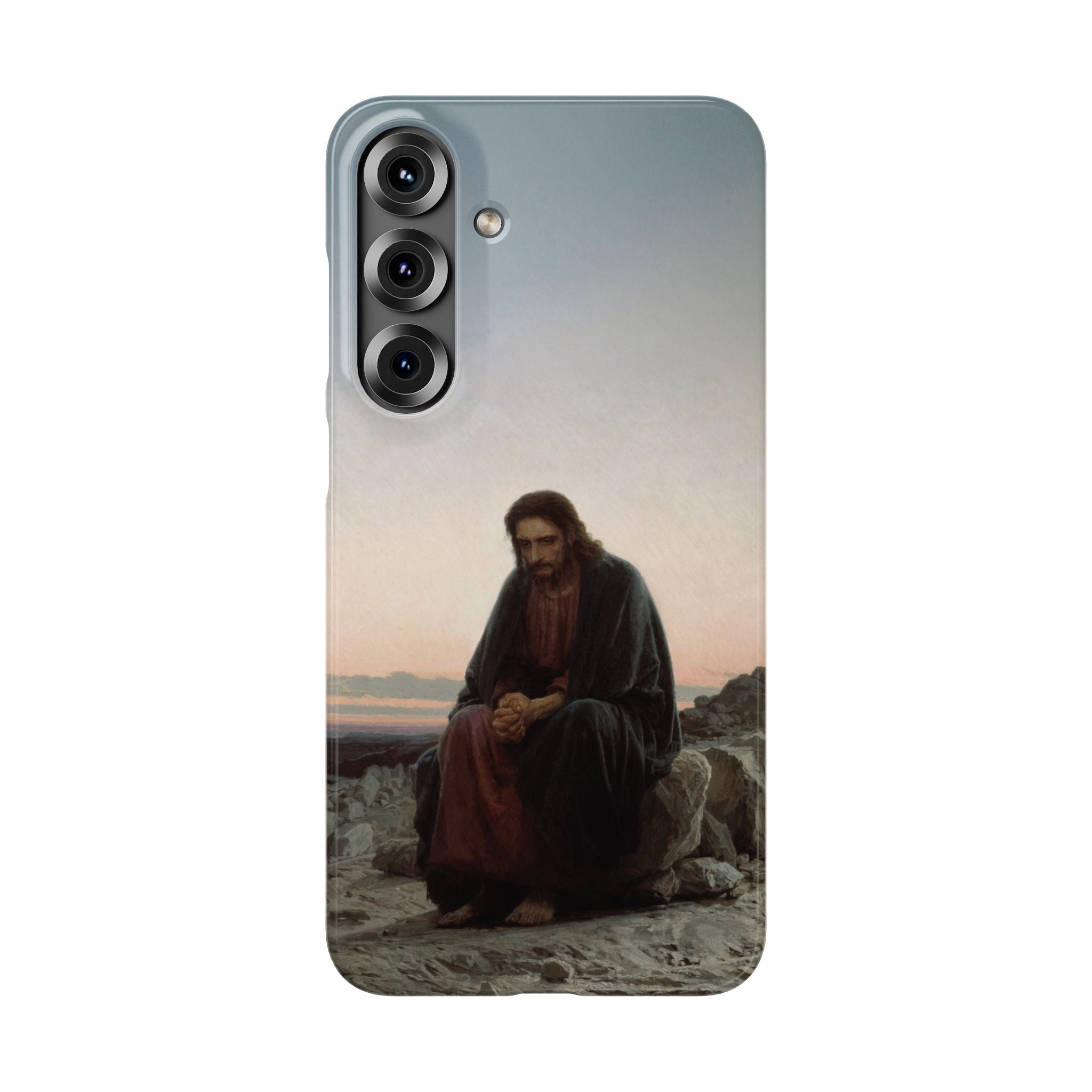 Christ in the Desert by Ivan Kramskoy - Samsung Slim Case