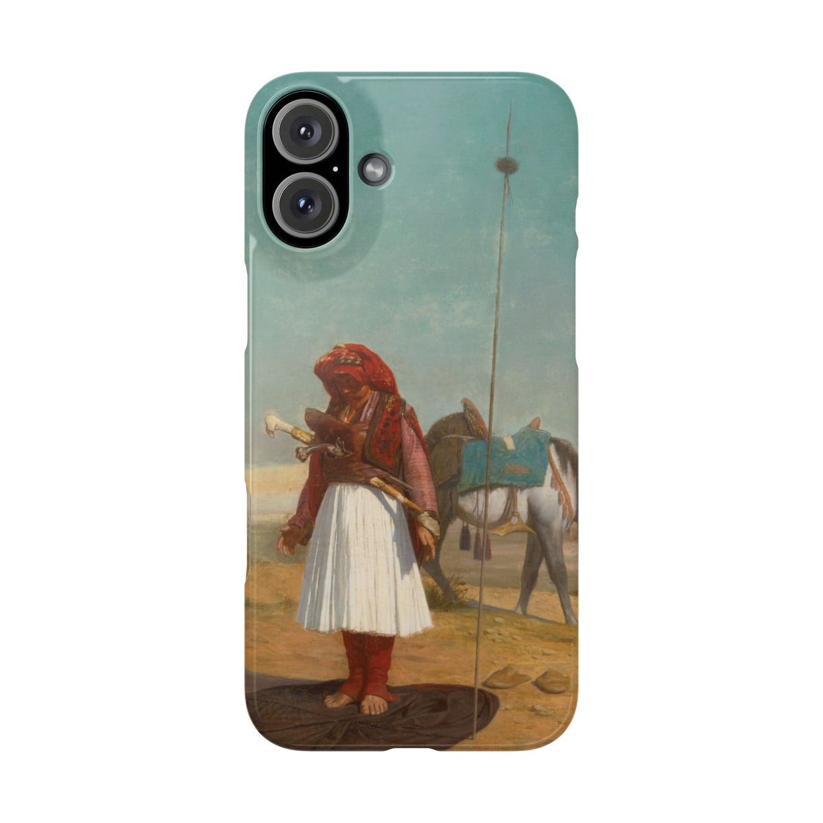 Prayer in the Desert by Jean-Leon Gerome - iPhone Slim Case
