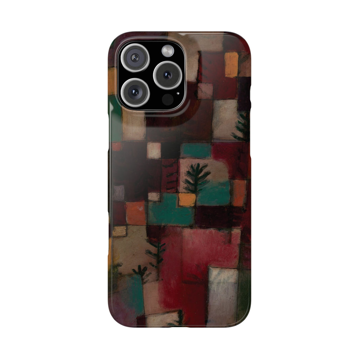 Redgreen and Violet-Yellow Rhythms by Paul Klee - iPhone Slim Case