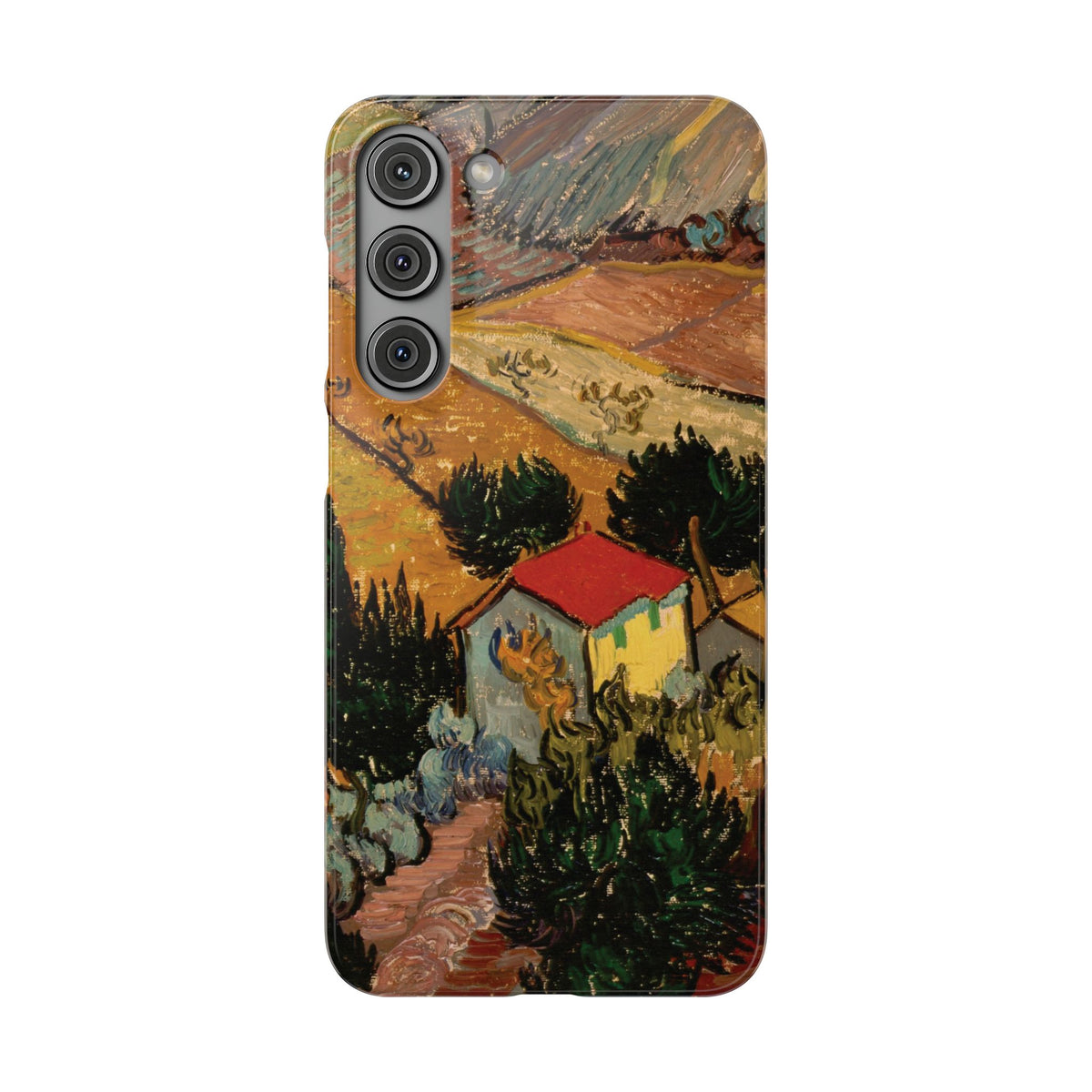 Landscape with House and Ploughman by Vincent van Gogh - Samsung Slim Case