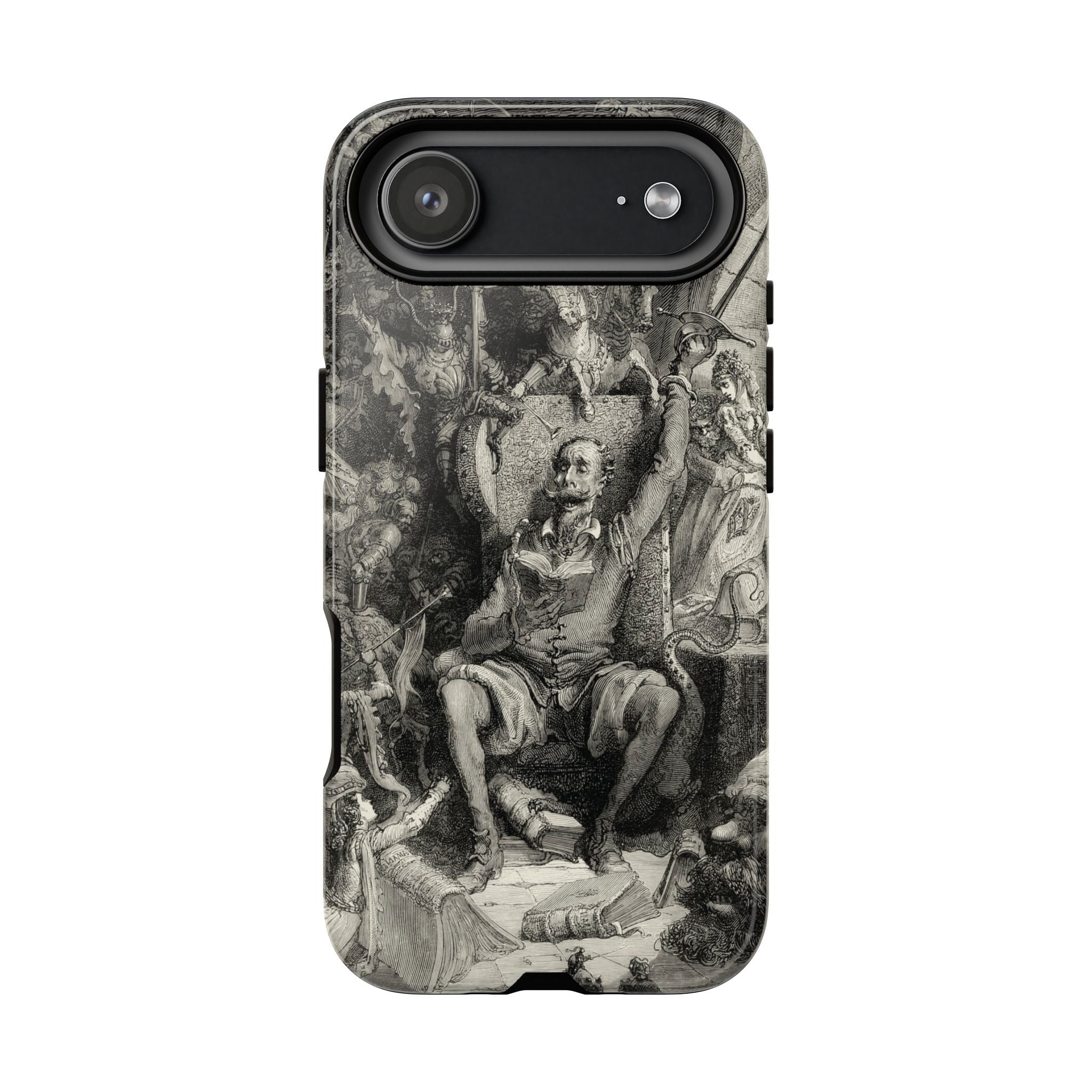 Don Quixote and His Visions by Gustave Doré - iPhone Tough Case