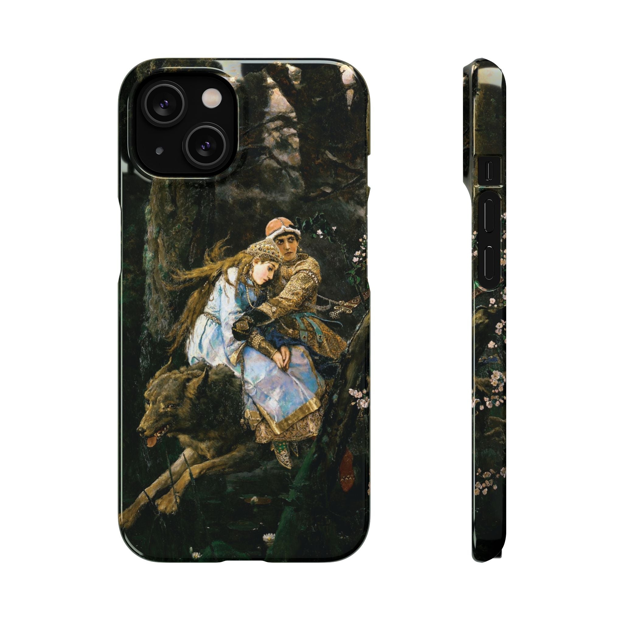Ivan Tsarevich Riding the Grey Wolf by Viktor Vasnetsov - iPhone Slim Case