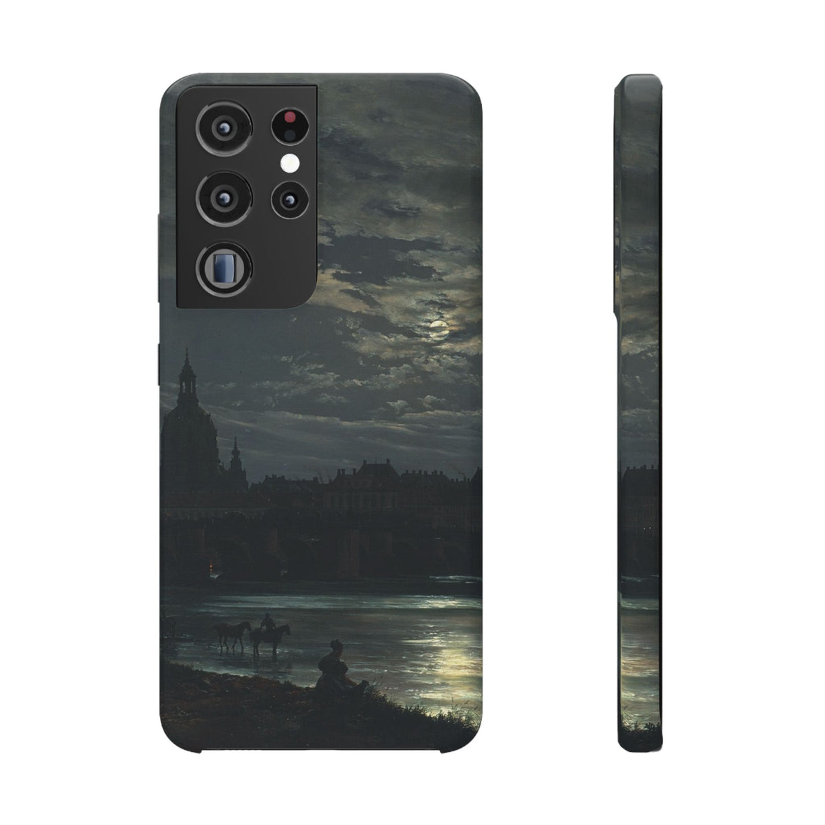 View of Dresden by Moonlight by Johan Dahl - Samsung Slim Case