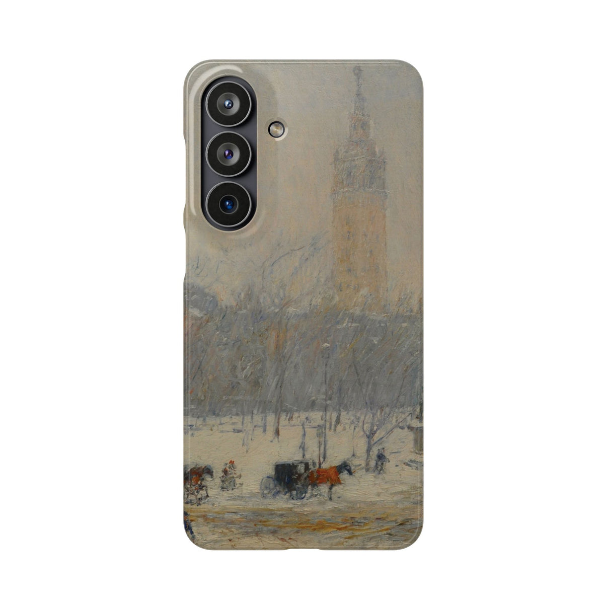Snowstorm, Madison Square by Childe Hassam - Samsung Slim Case