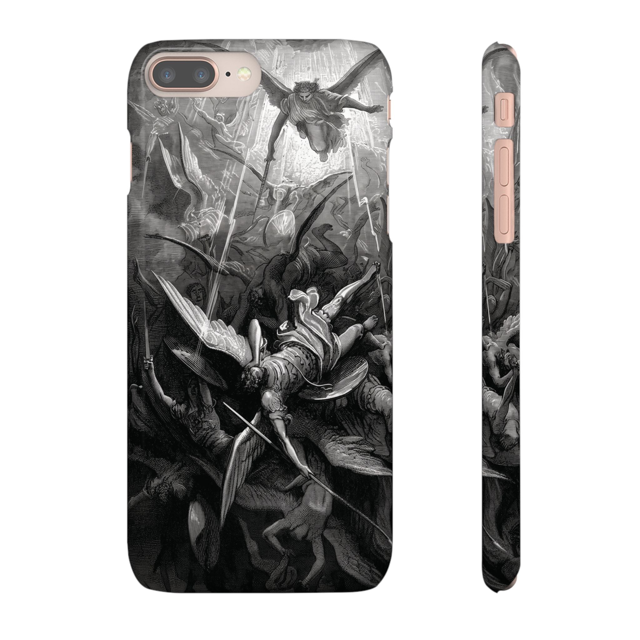 Paradise Lost | The Battle in Heaven by Gustave Doré - iPhone Slim Case