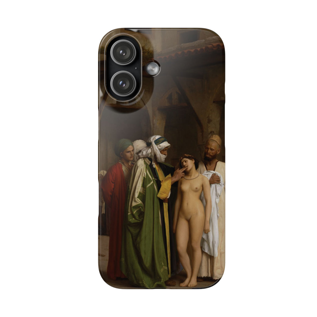 Le Marche d'esclaves by Jean-Leon Gerome - iPhone Slim Case