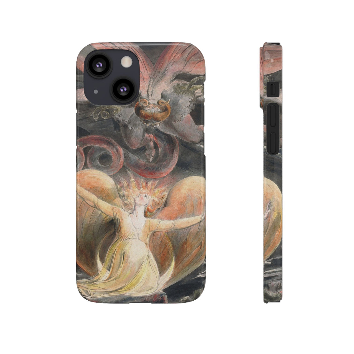 The Great Red Dragon and the Woman Clothed with the Sun by William Blake - iPhone Slim Case
