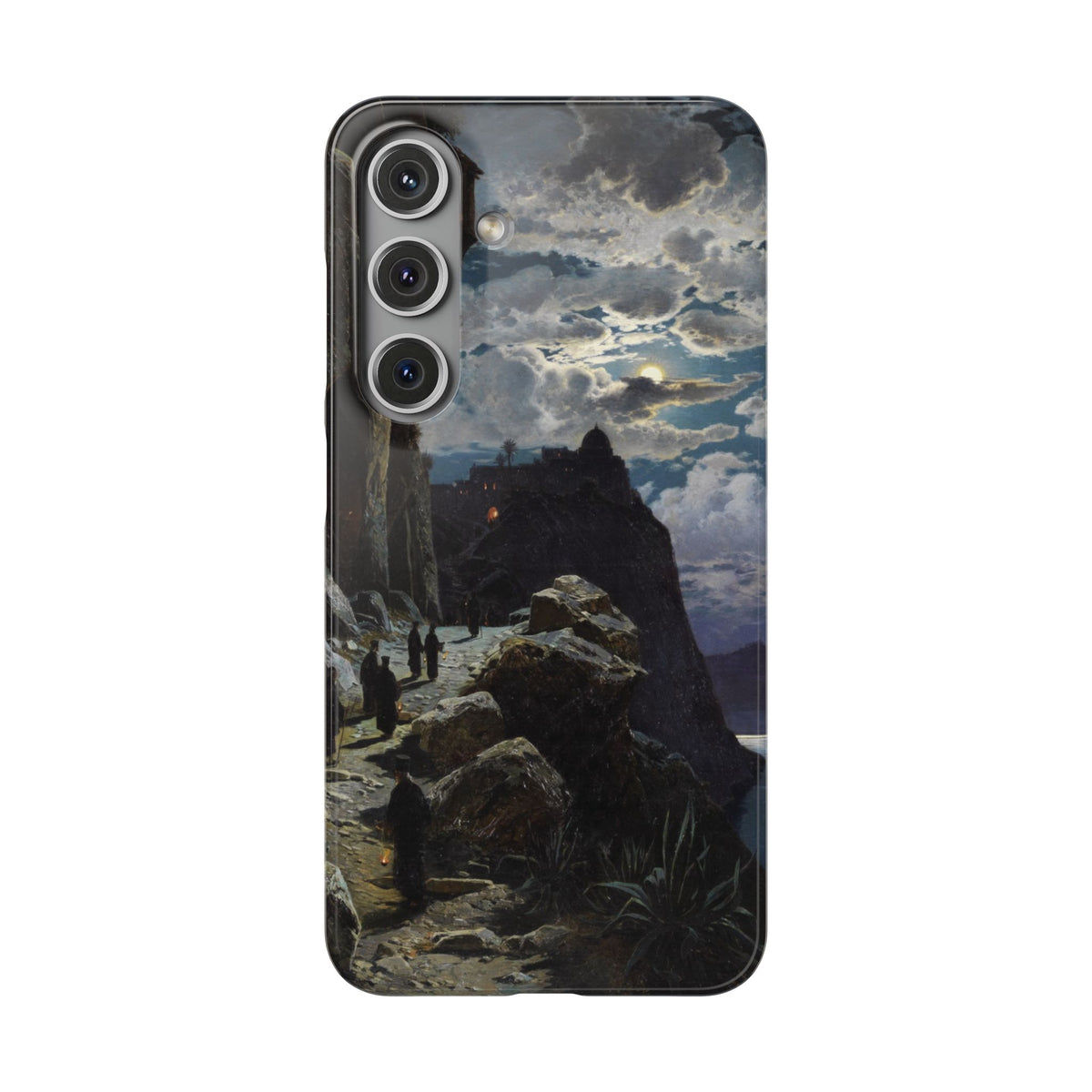 Procession of Monks on Mount Athos by Hermann Corrodi - Samsung Slim Case