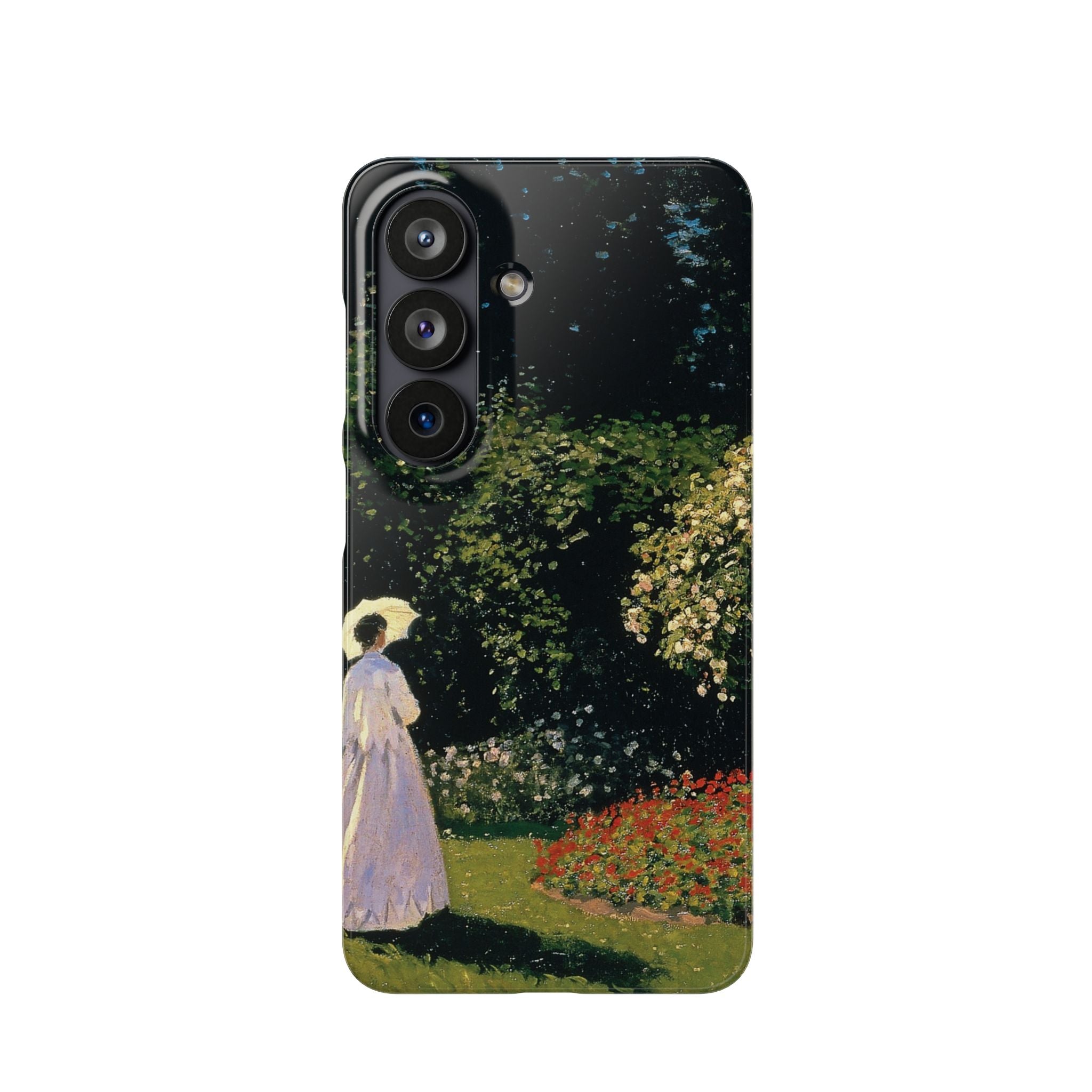 Woman in the Garden by Claude Monet - Samsung Slim Case
