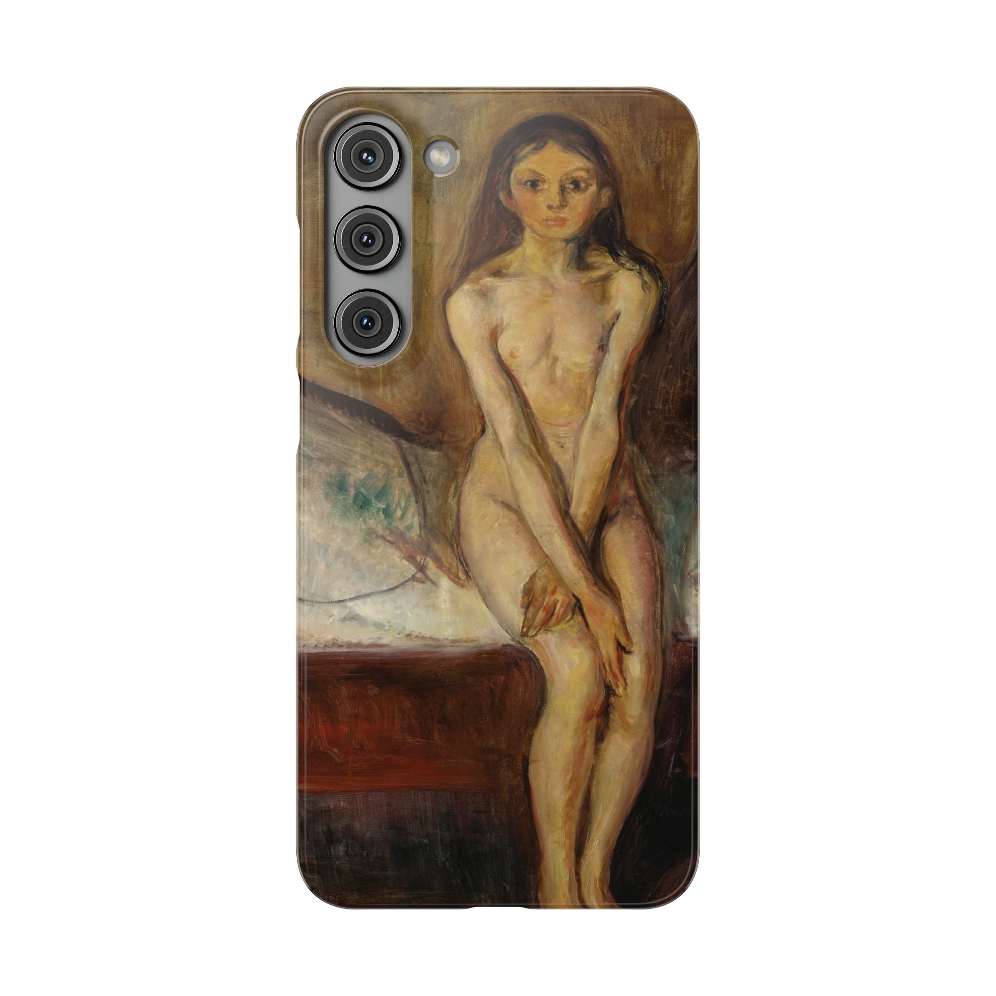 Puberty by Edvard Munch - Samsung Slim Case
