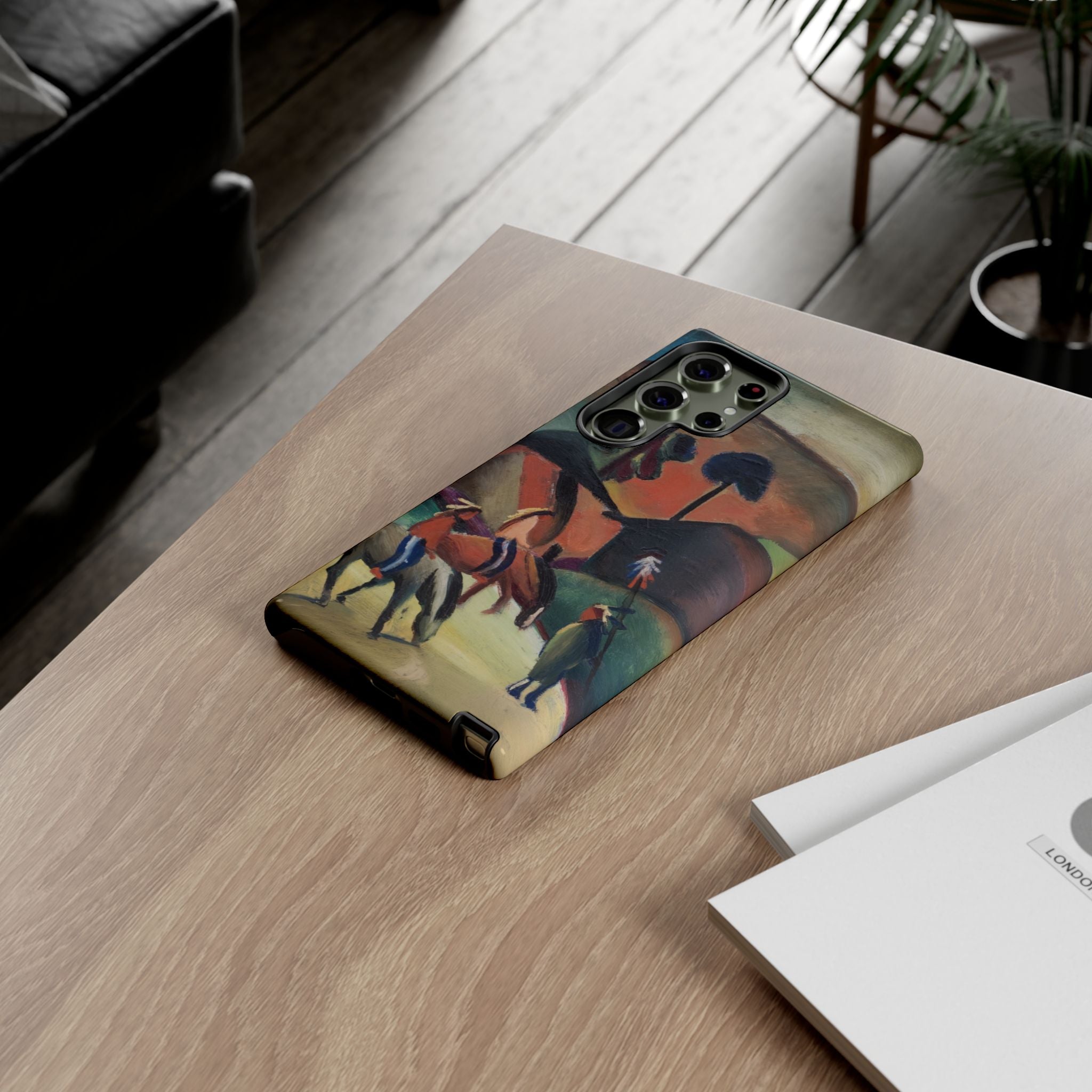 Indians on Horsebacks by August Macke - Samsung Tough Case