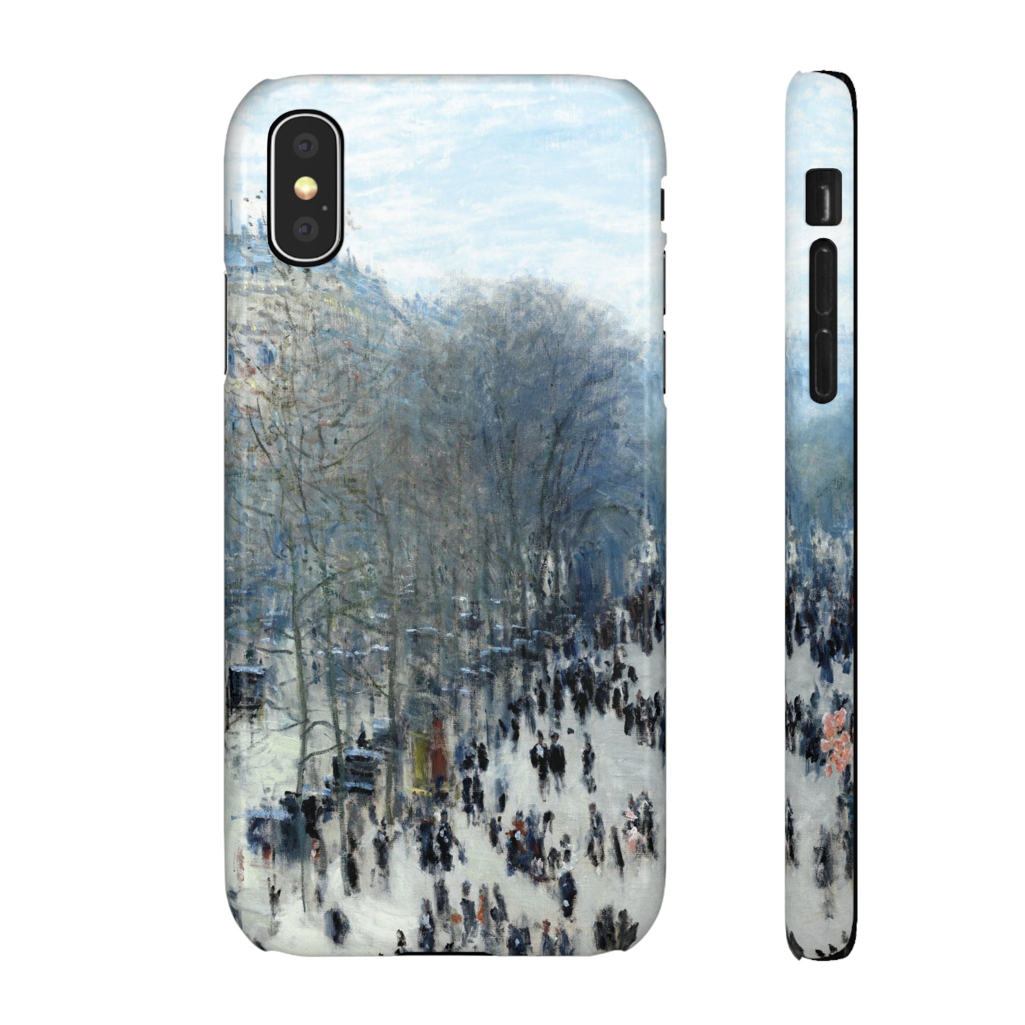 Boulevard des Capucines by Claude Monet - iPhone Slim Case