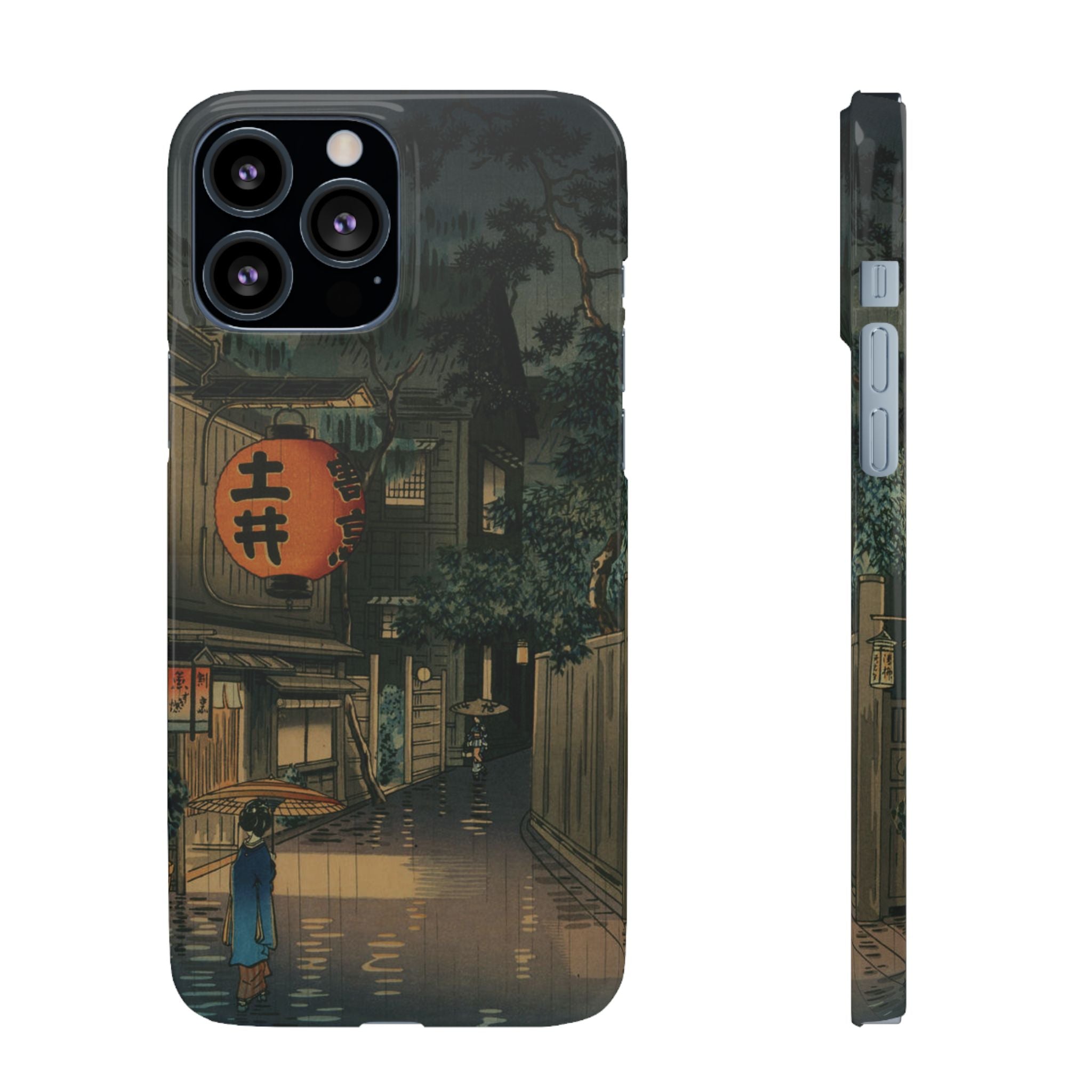 Evening at Ushigome by Tsuchiya Koitsu - iPhone Slim Case