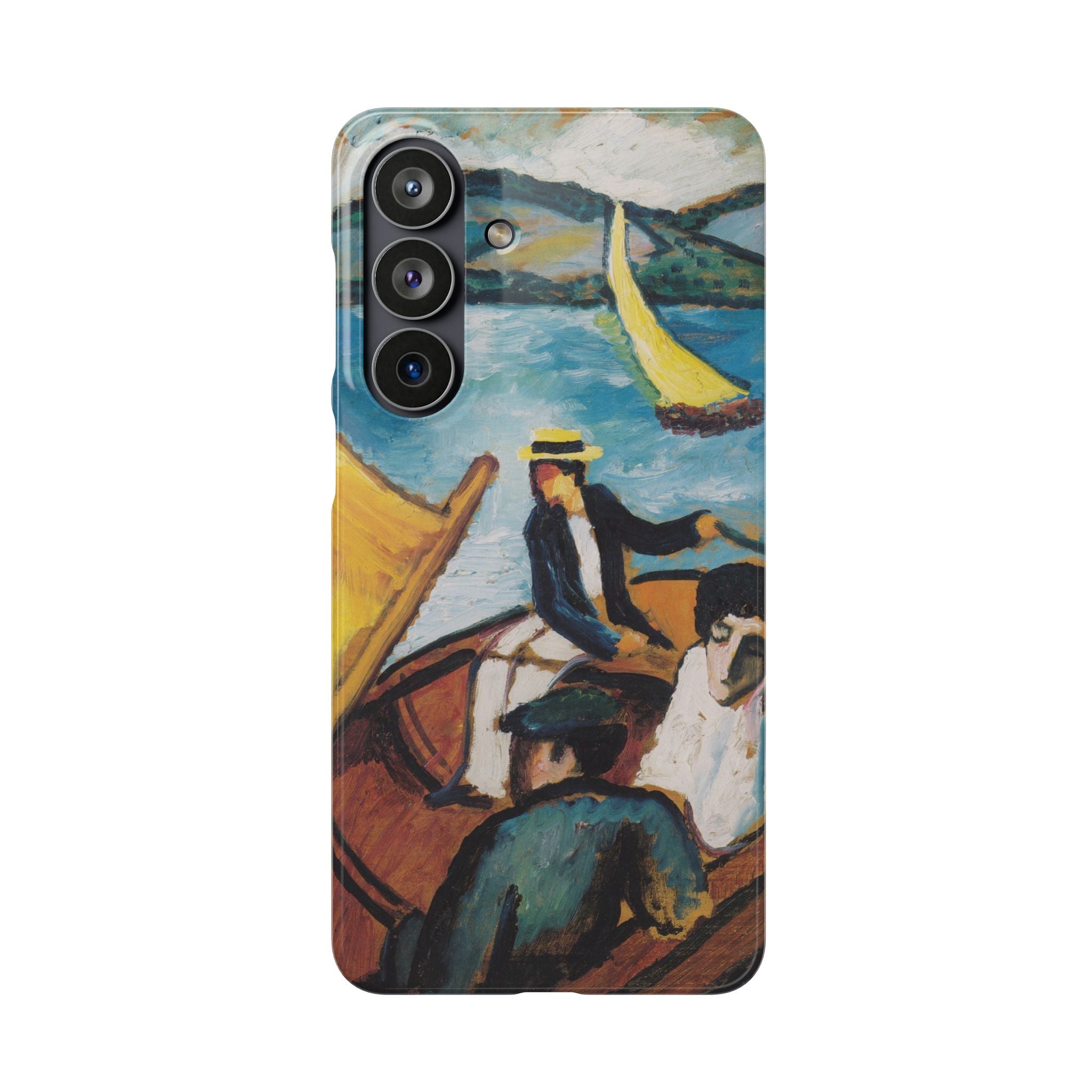 Sailing Boat on the Tegernsee by August Macke - Samsung Slim Case