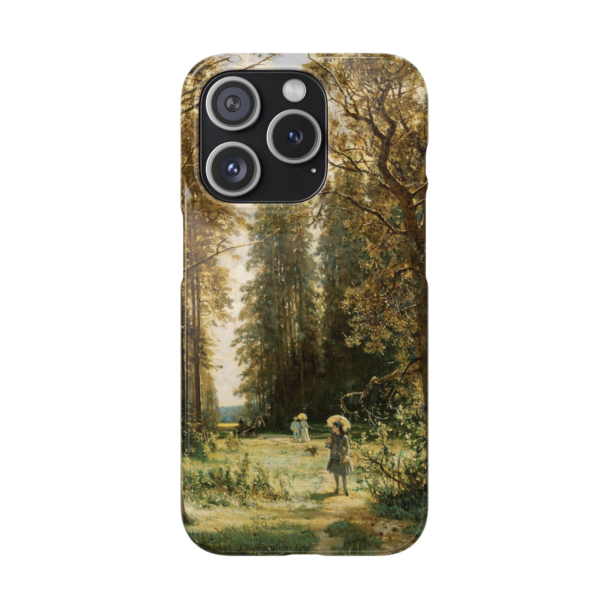 The Path in the Forest by Ivan Ivanovich Shishkin - iPhone Slim Case