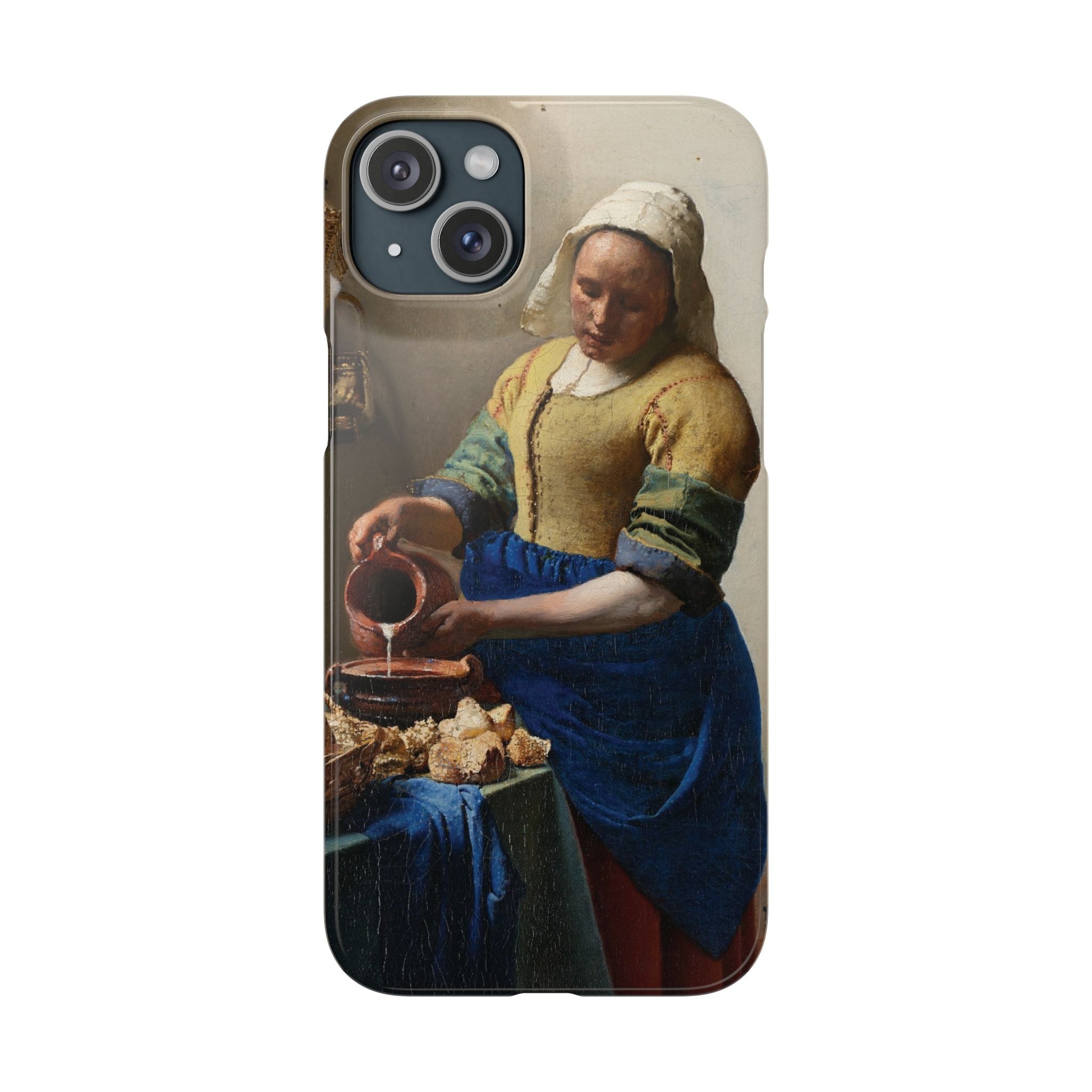 The Milkmaid by Johannes Vermeer - iPhone Slim Case