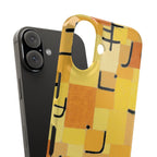 Signs in Yellow by Paul Klee - iPhone Slim Case