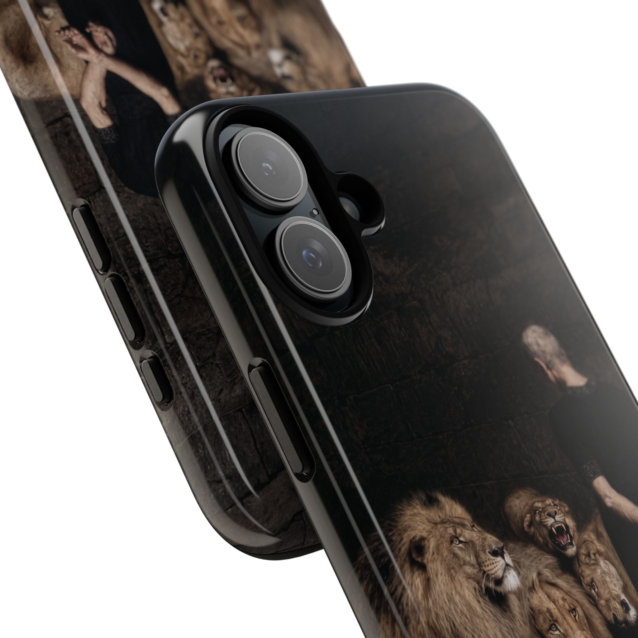 Daniel in the Lion's Den by Briton Riviere - iPhone Tough Case