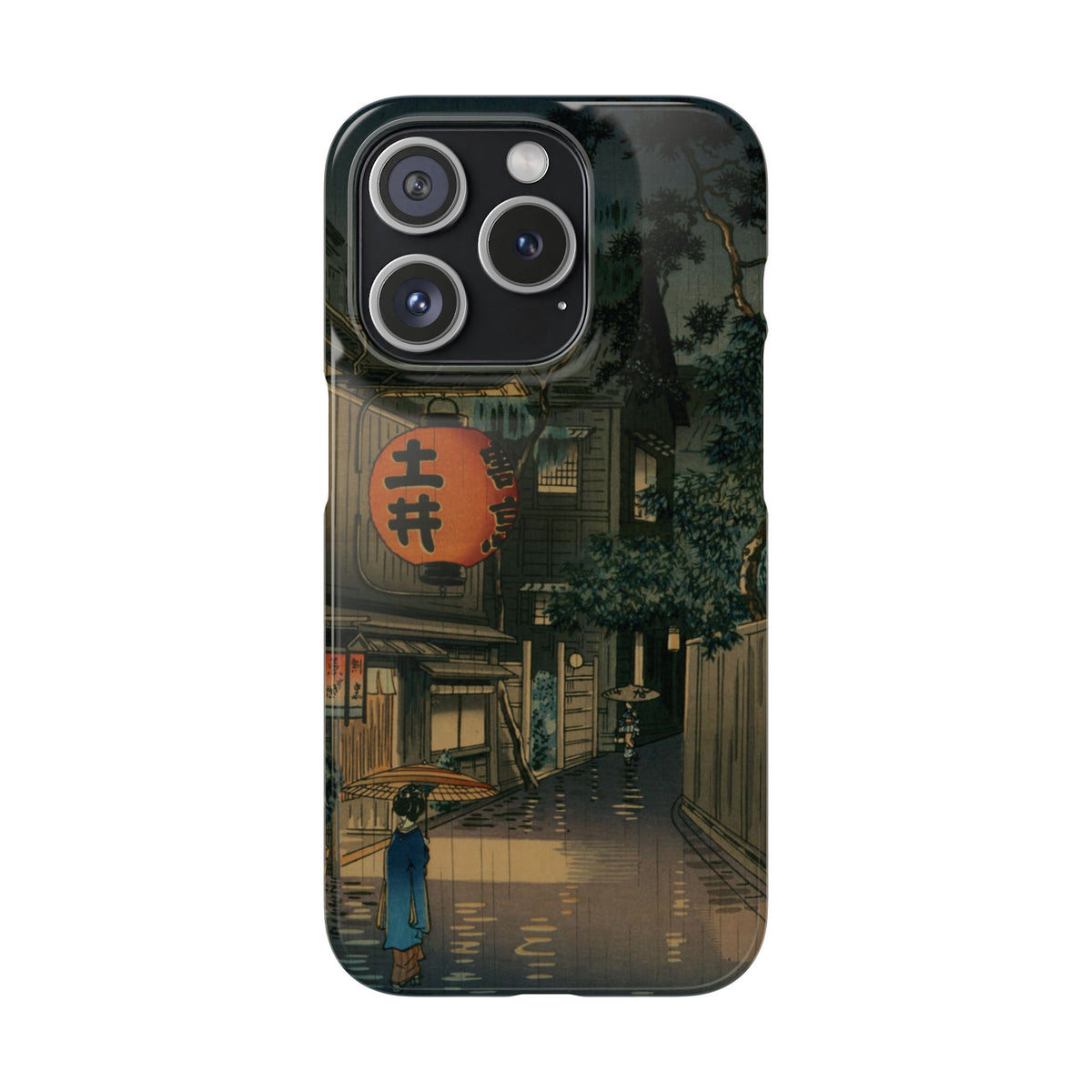 Evening at Ushigome by Tsuchiya Koitsu - iPhone Slim Case