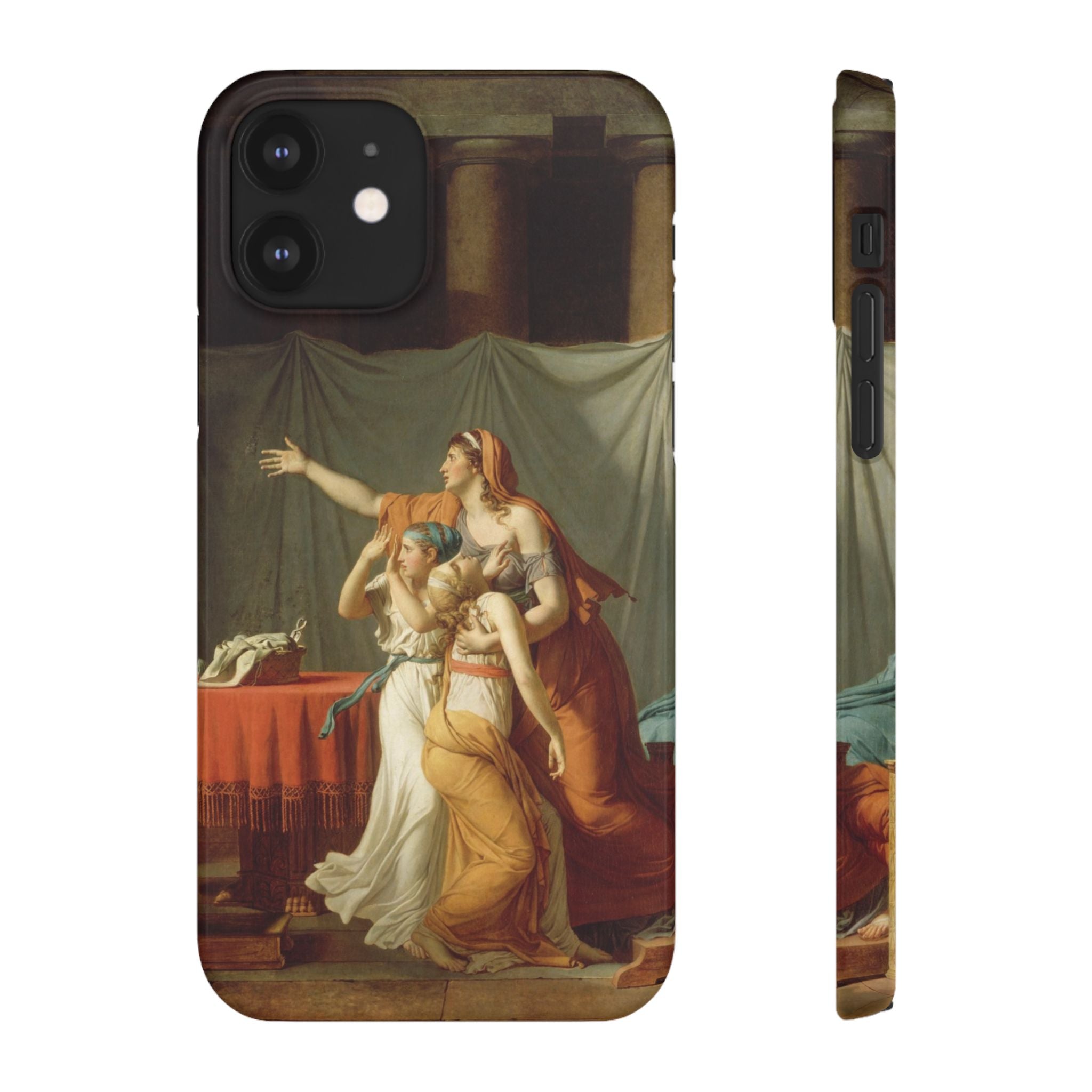 The Lictors Bring to Brutus the Bodies of His Sons II by Jacques-Louis David - iPhone Slim Case