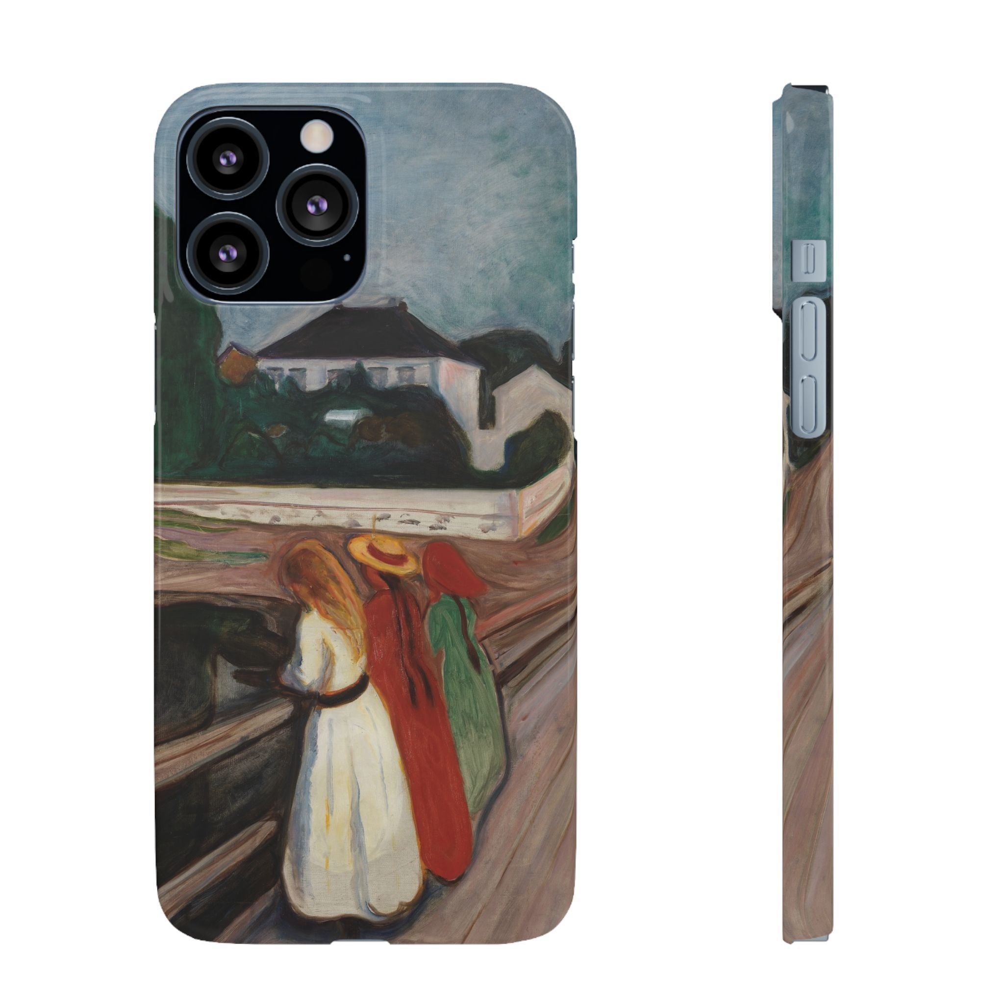 The Girls on the Bridge by Edvard Munch - iPhone Slim Case