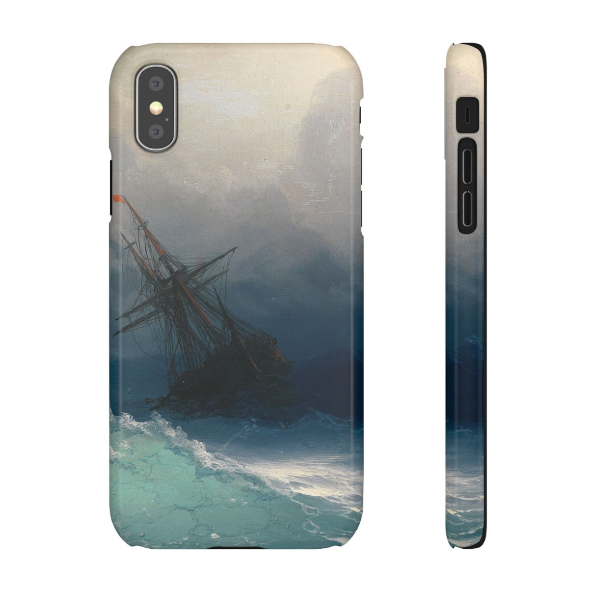 Ship on Stormy Seas by Ivan Aivazovsky - iPhone Slim Case
