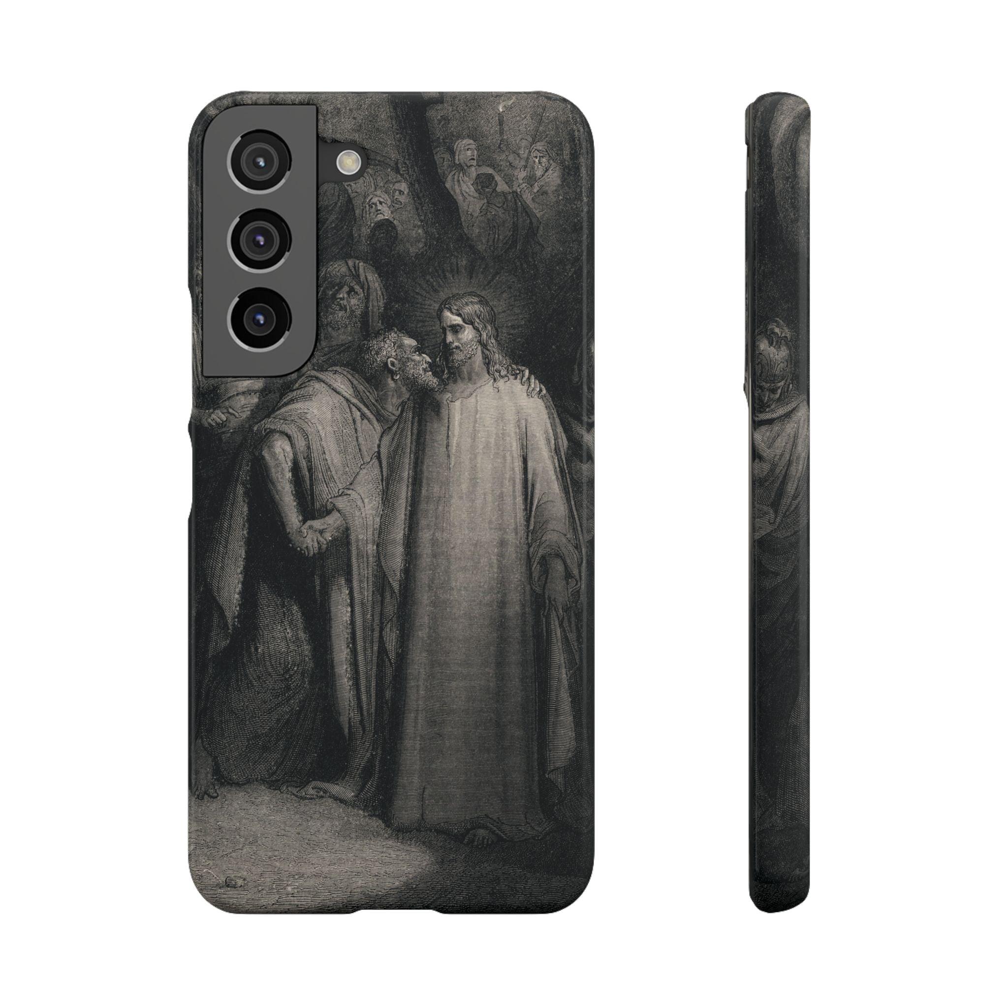 The Holy Bible: Plate CXLI “The Judas Kiss” by Gustave Doré - Samsung Slim Case