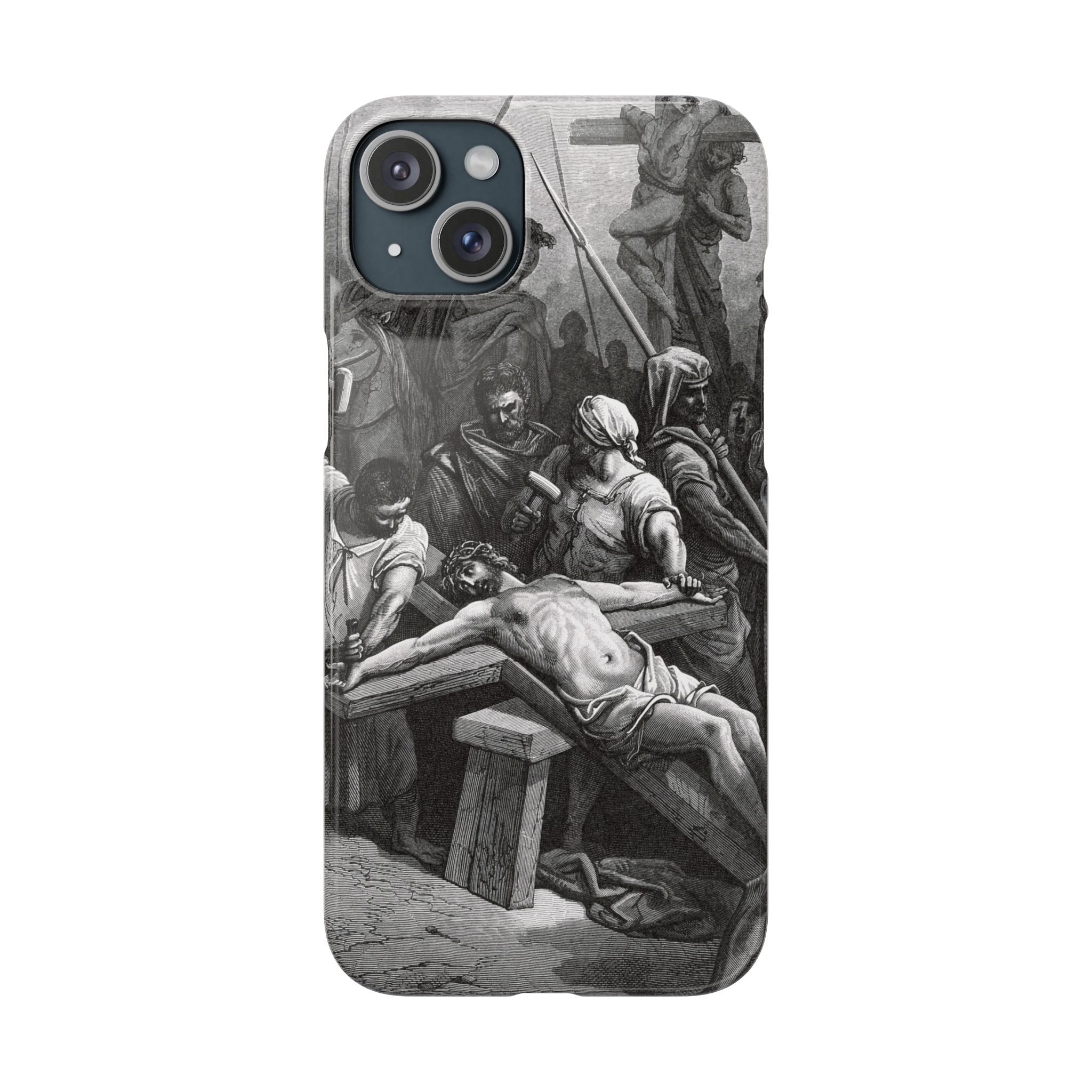 Crucifixion of Jesus by Gustave Doré - iPhone Slim Case
