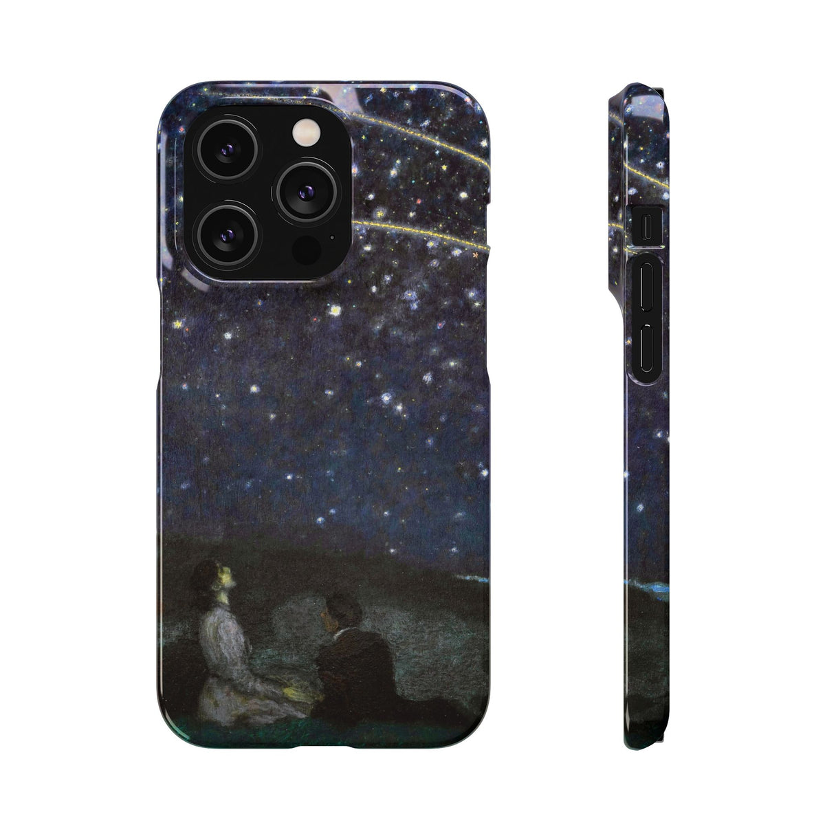 Falling Stars by Franz von Stuck - iPhone Slim Case