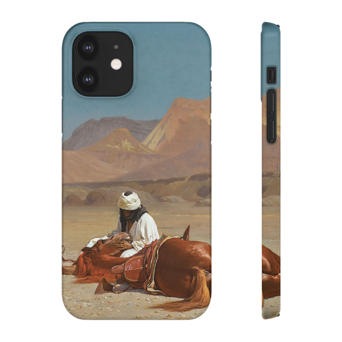 Rider and his Steed in the Desert by Jean-Leon Gerome - iPhone Slim Case