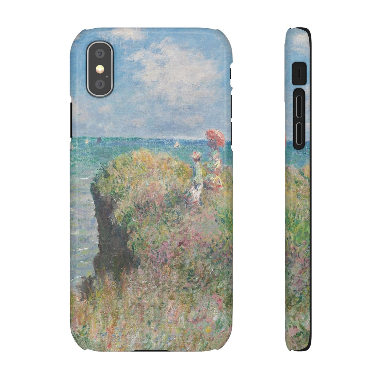Cliff Walk at Pourville by Claude Monet - iPhone Slim Case