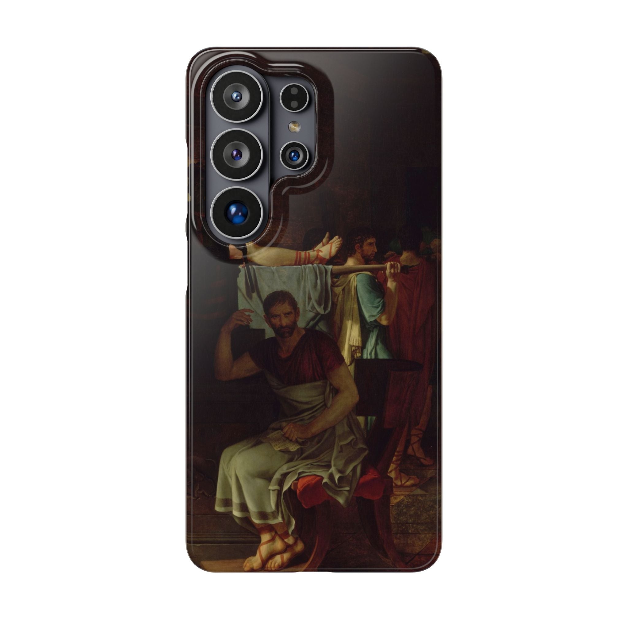 The Lictors Bring to Brutus the Bodies of His Sons I by Jacques-Louis David - Samsung Slim Case
