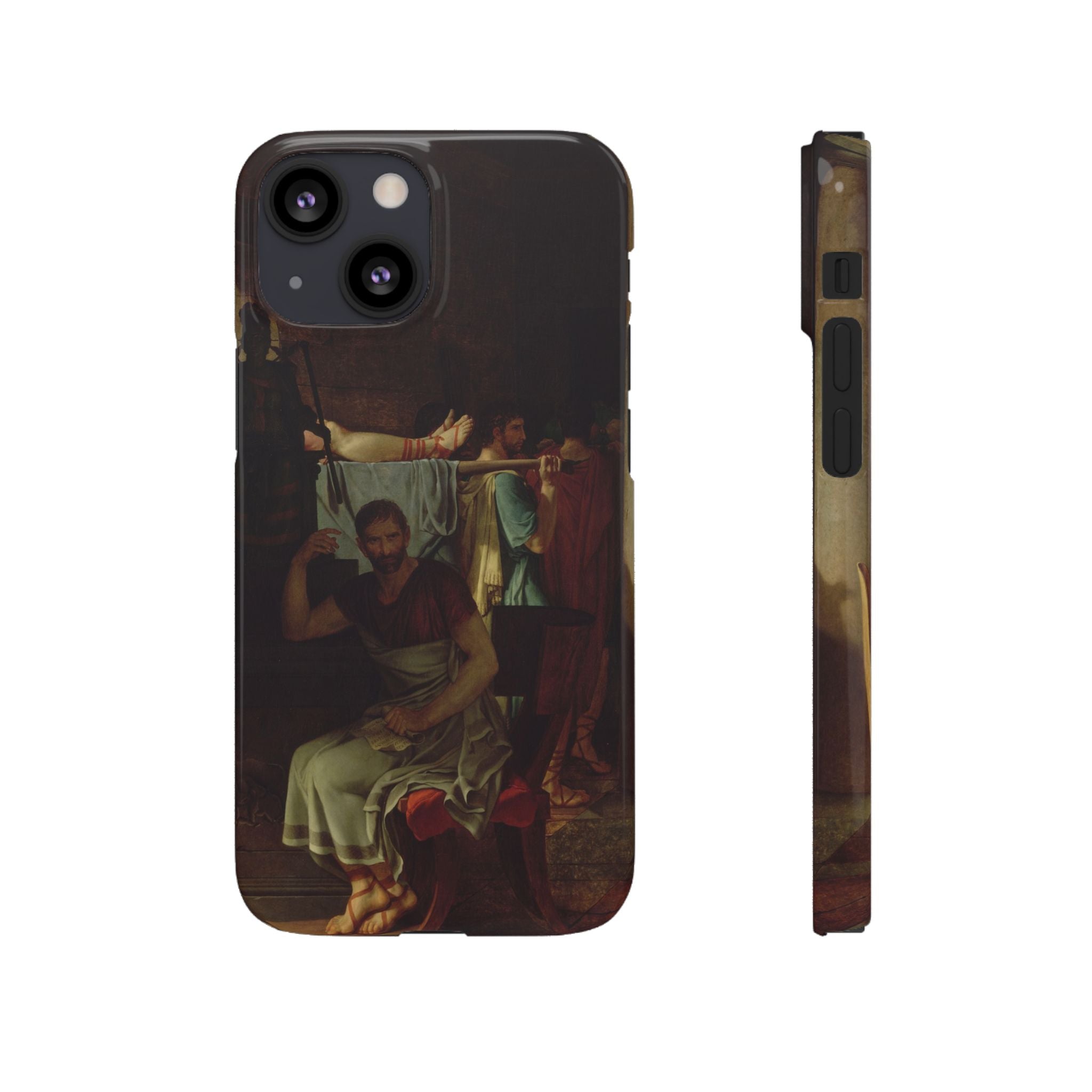 The Lictors Bring to Brutus the Bodies of His Sons I by Jacques-Louis David - iPhone Slim Case