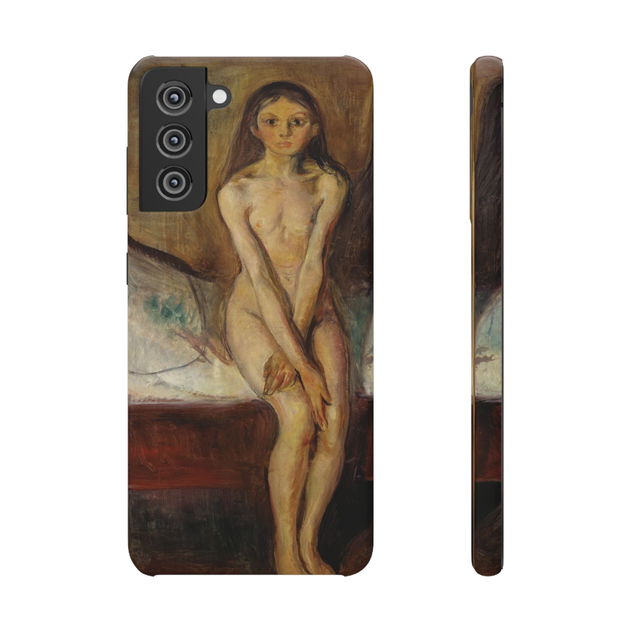 Puberty by Edvard Munch - Samsung Slim Case