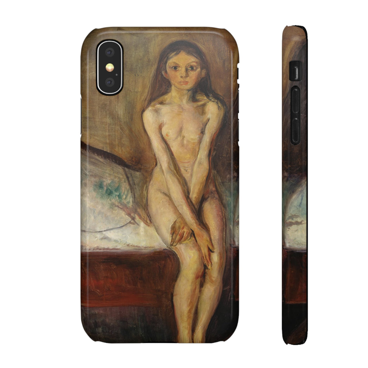 Puberty by Edvard Munch - iPhone Slim Case