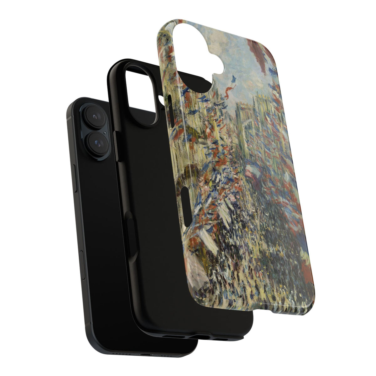 Rue Montorgueil a Parigi di Claude Monet - Cover rinforzata per iPhone
