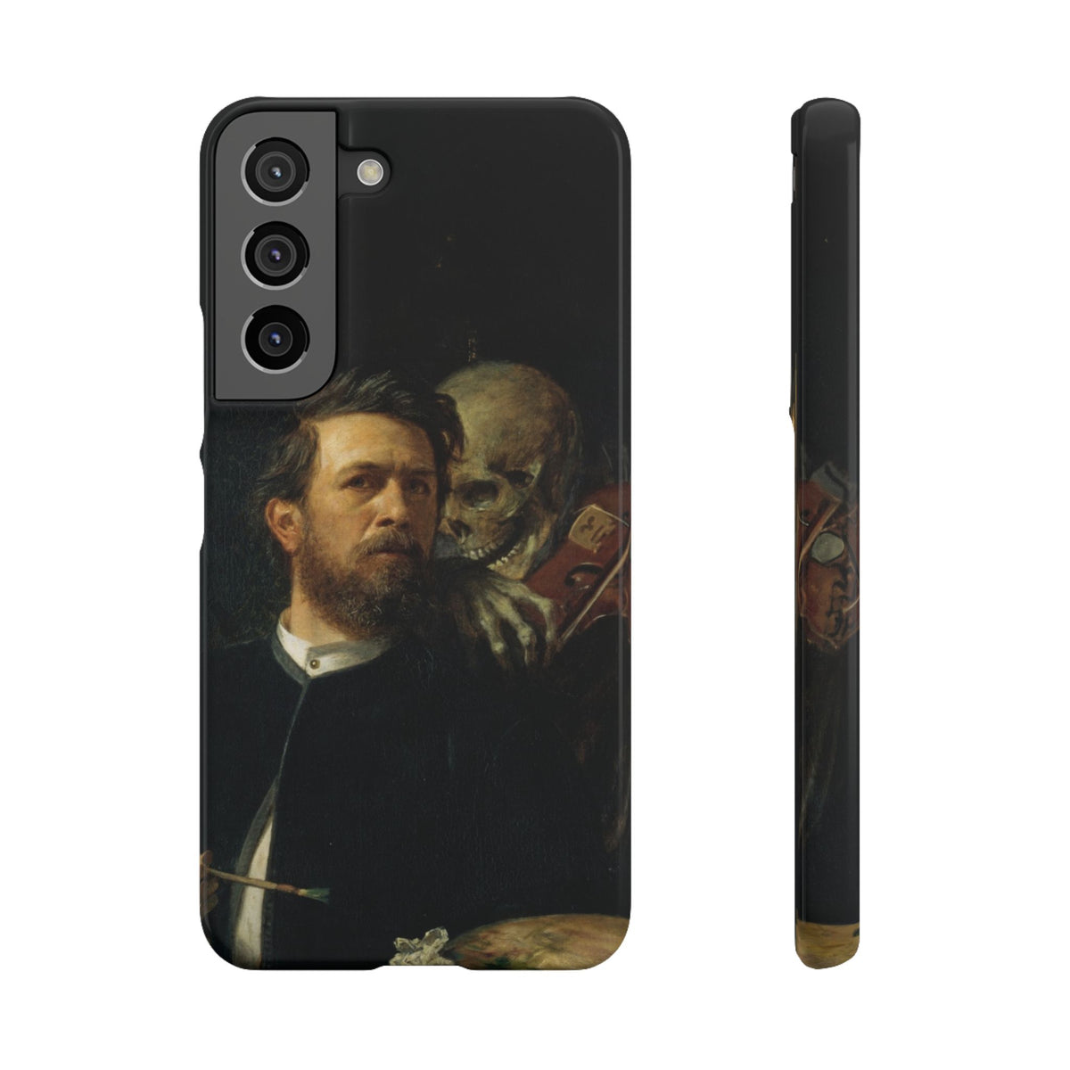 Self Portrait with Death Playing the Fiddle by Arnold Böcklin - Samsung Slim Case