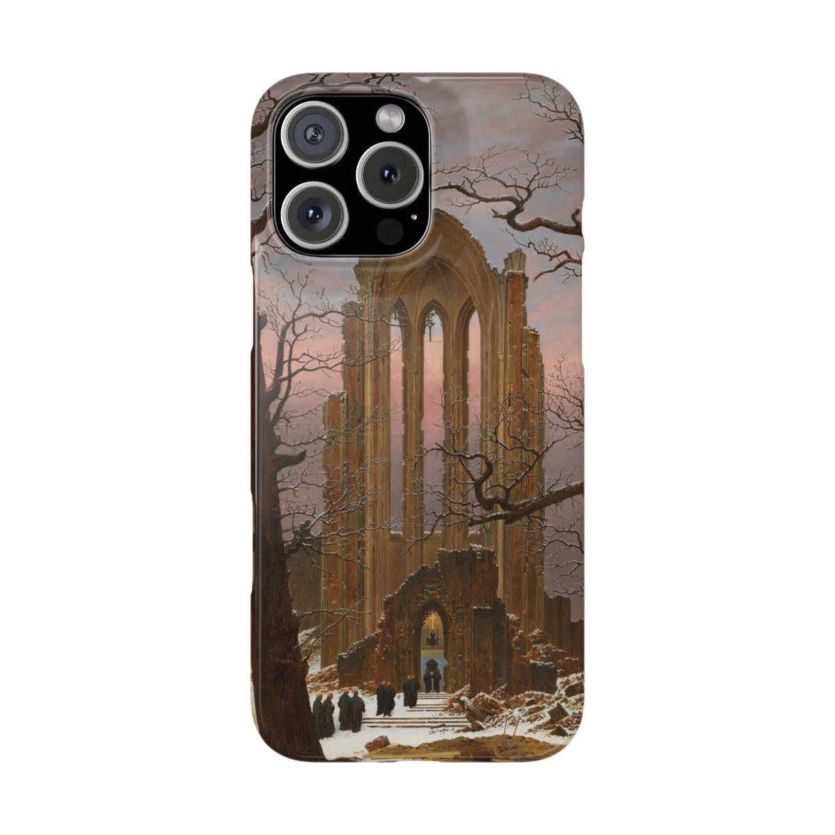 Monastery Graveyard in the Snow by Caspar David Friedrich - iPhone Slim Case