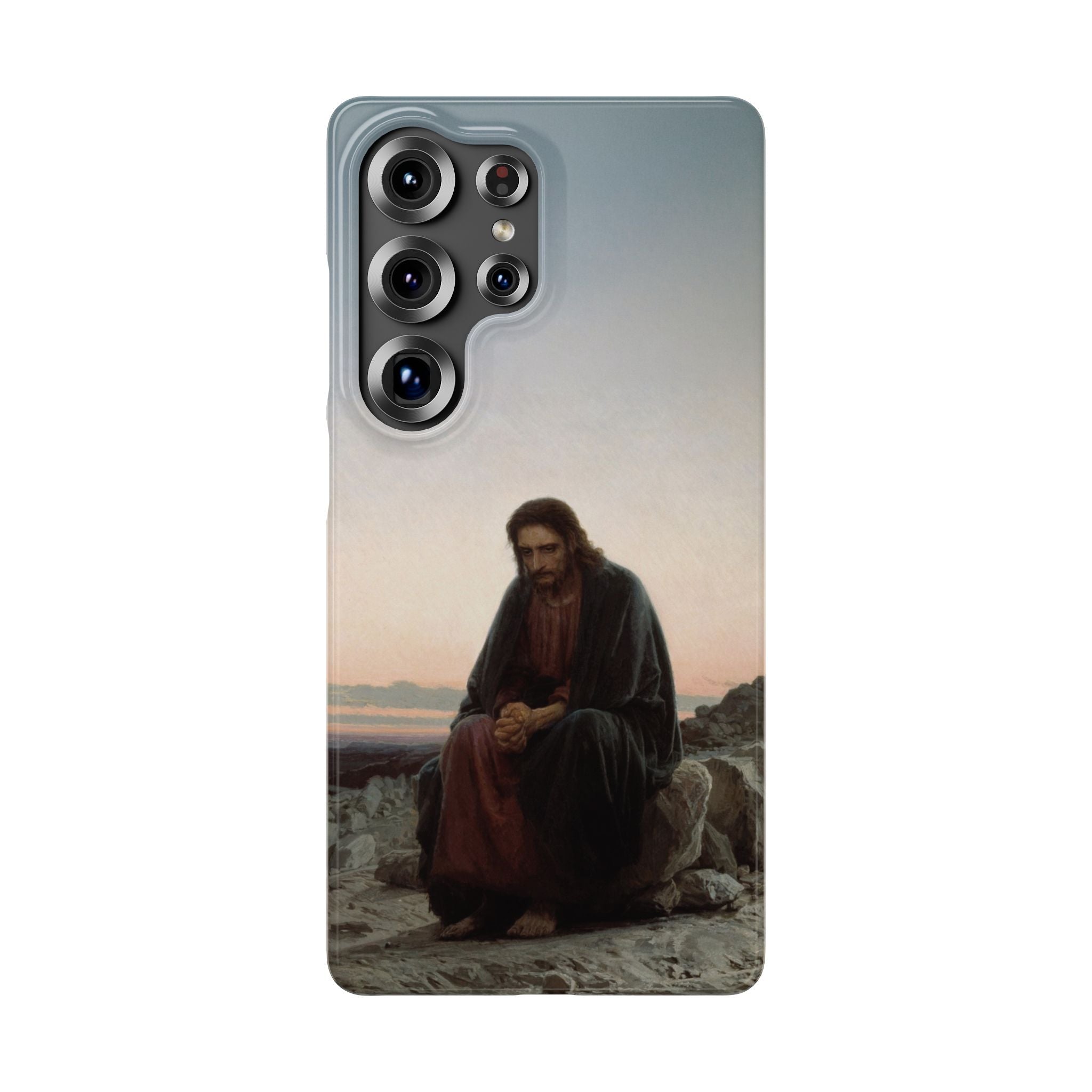 Christ in the Desert by Ivan Kramskoy - Samsung Slim Case