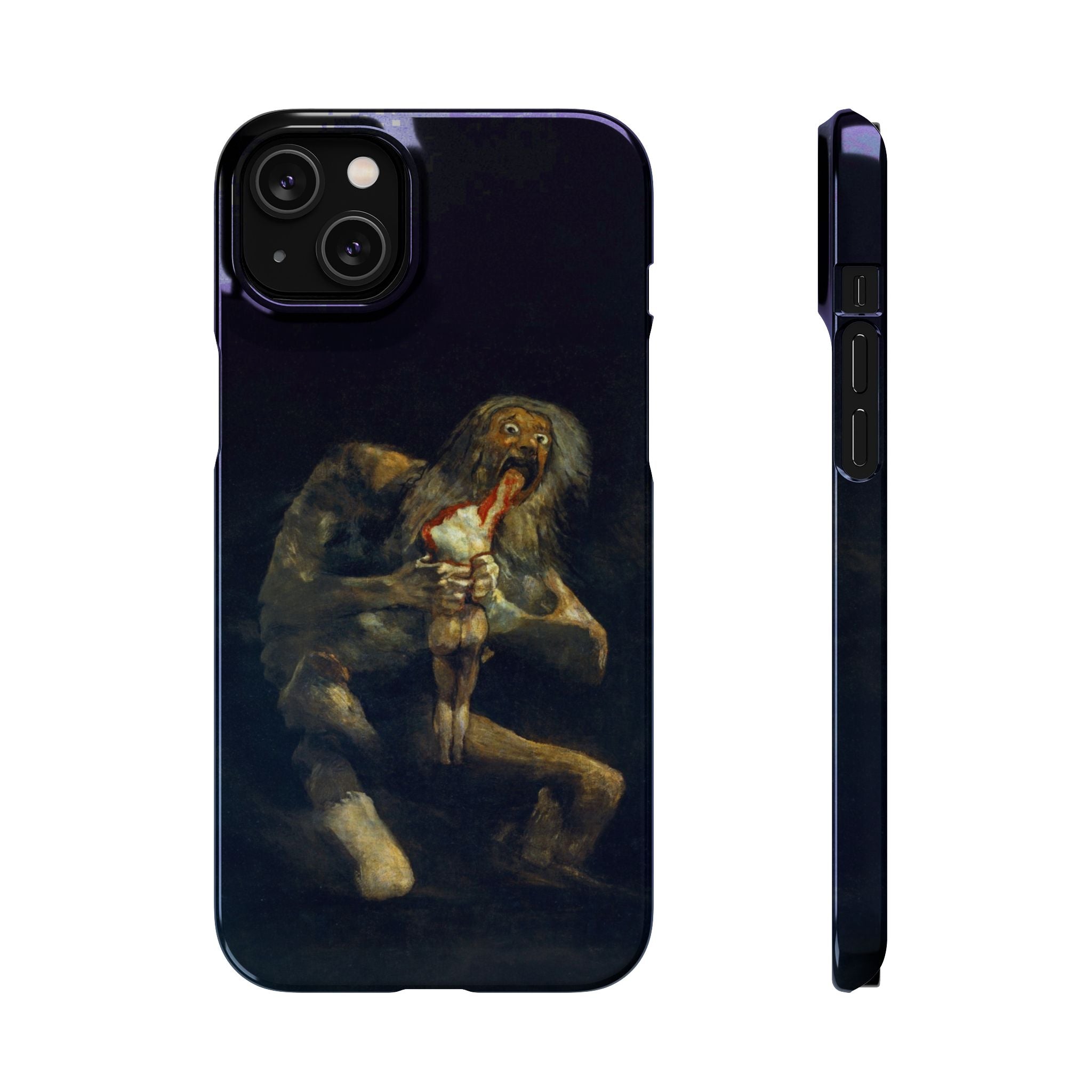 Saturn Devouring His Son by Goya - iPhone Slim Case