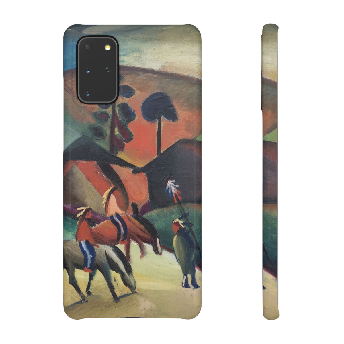 Indians on Horsebacks by August Macke - Samsung Slim Case