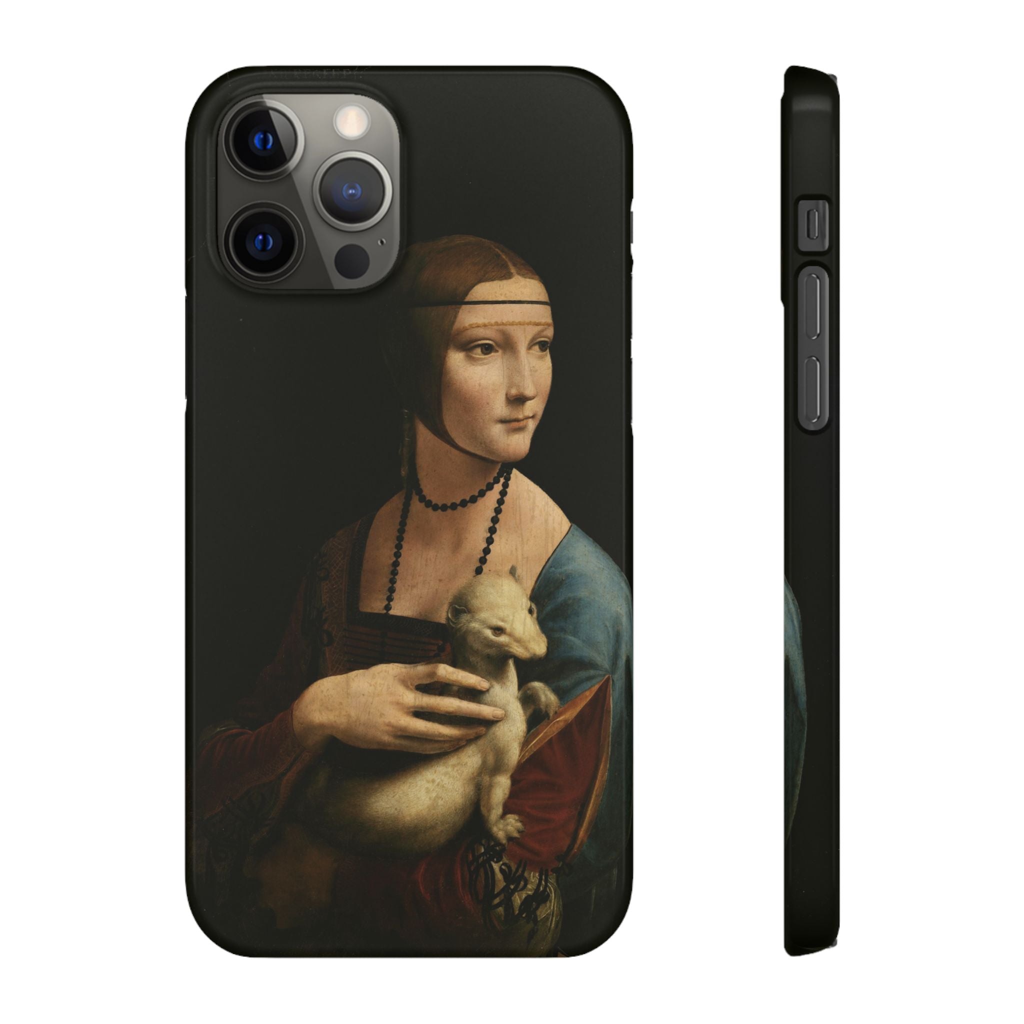 Lady with an Ermine by Leonardo da Vinci - iPhone Slim Case