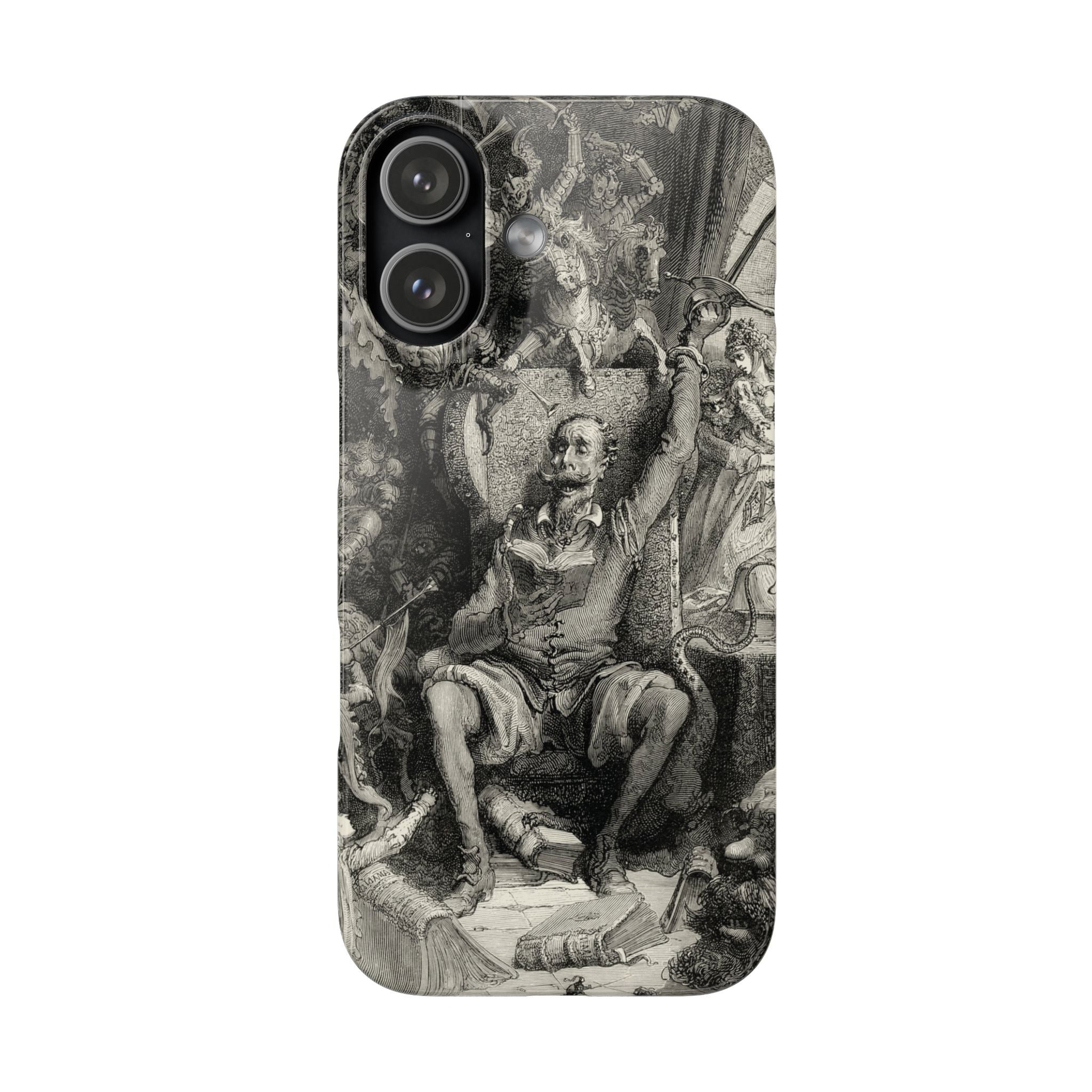 Don Quixote and His Visions by Gustave Doré - iPhone Slim Case